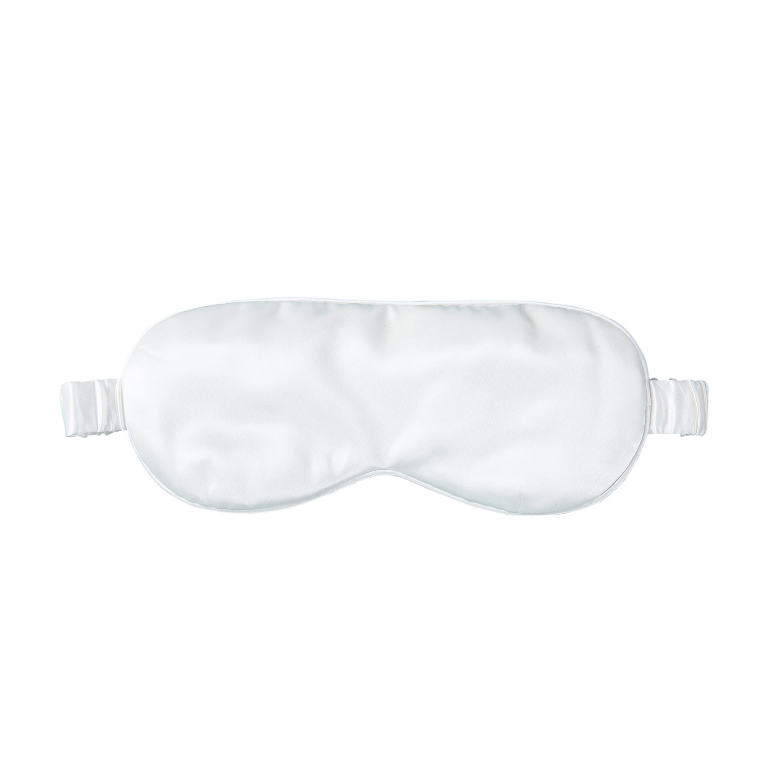 Soft Strokes Silk Pure Mulberry Silk Eye Mask Set Of Two In White In White