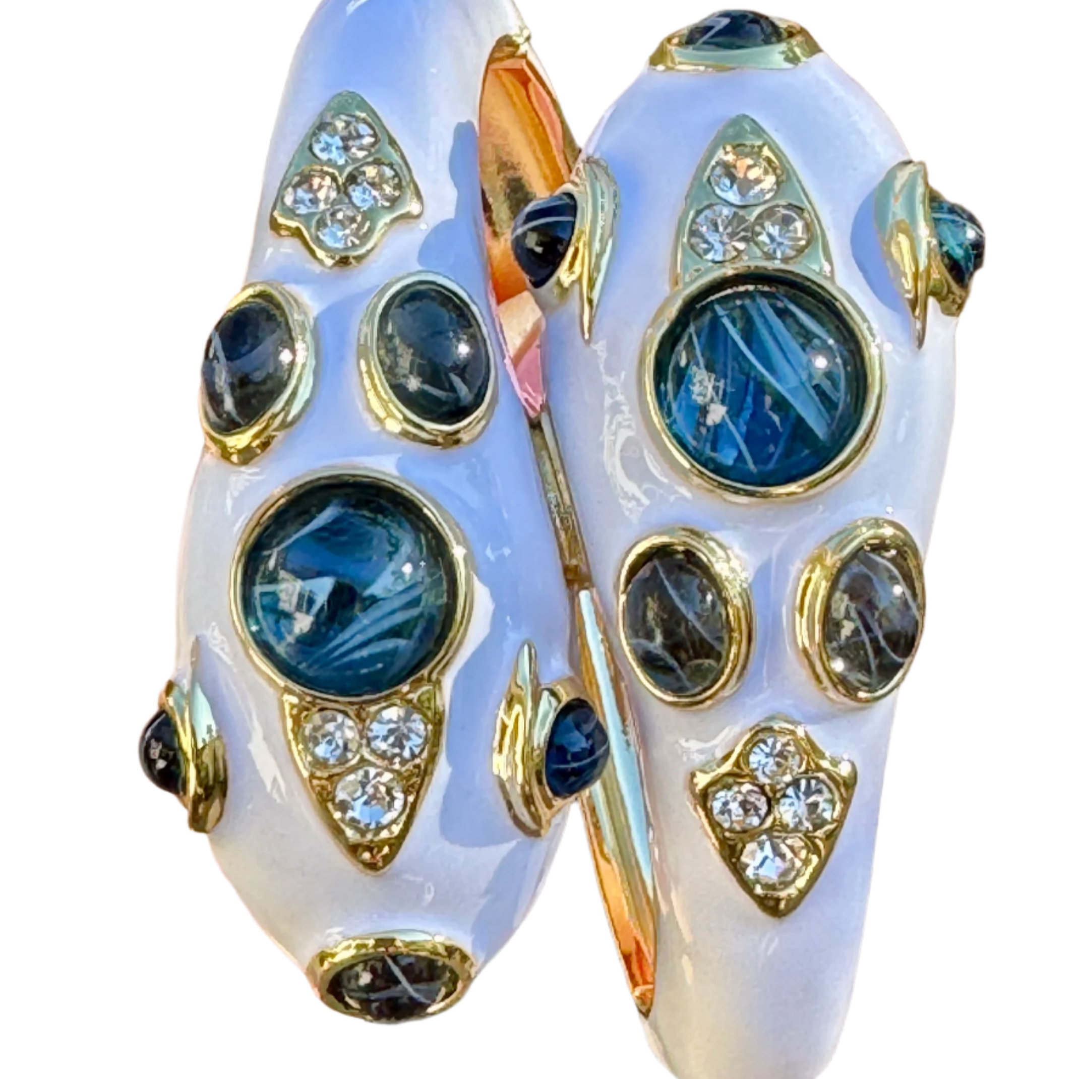 Laura Gray Women's White Double Headed Snake Bracelet