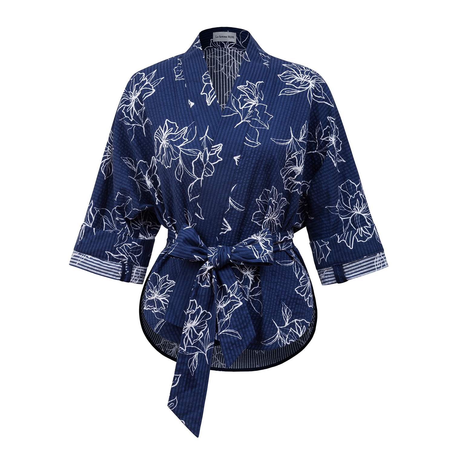 La Femme Mimi Women's Blue / White The Blue Ceramic Kimono In Multi