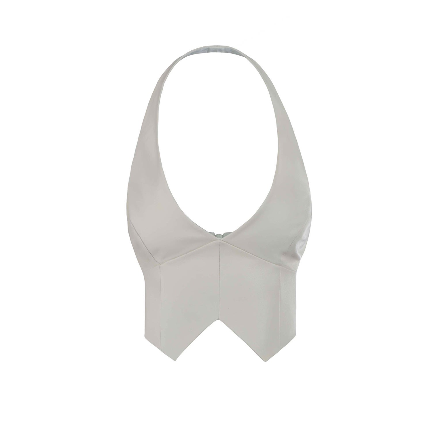 Vestiaire D'un Oiseau Libre Women's White Leather Corset In White