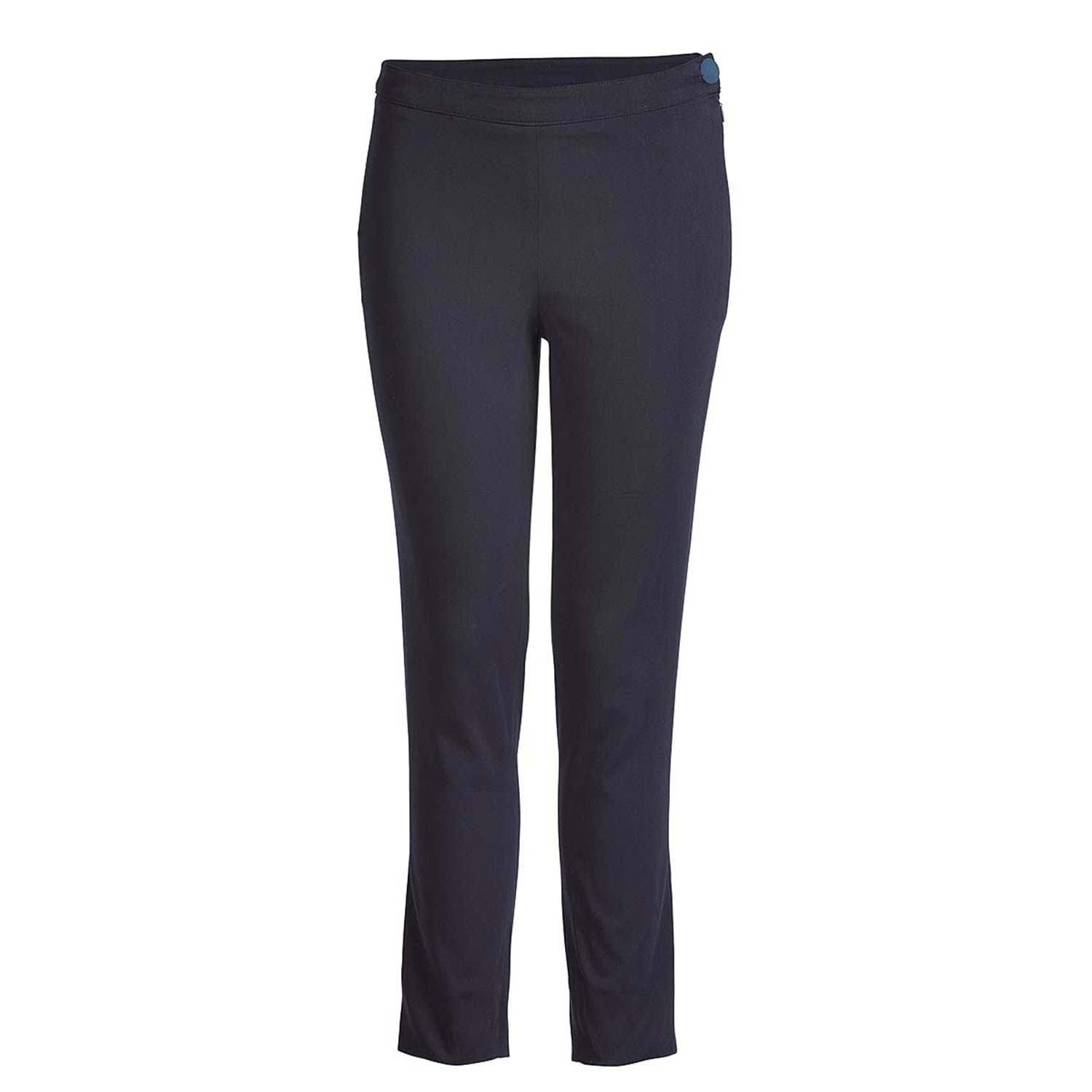 navy fitted trousers