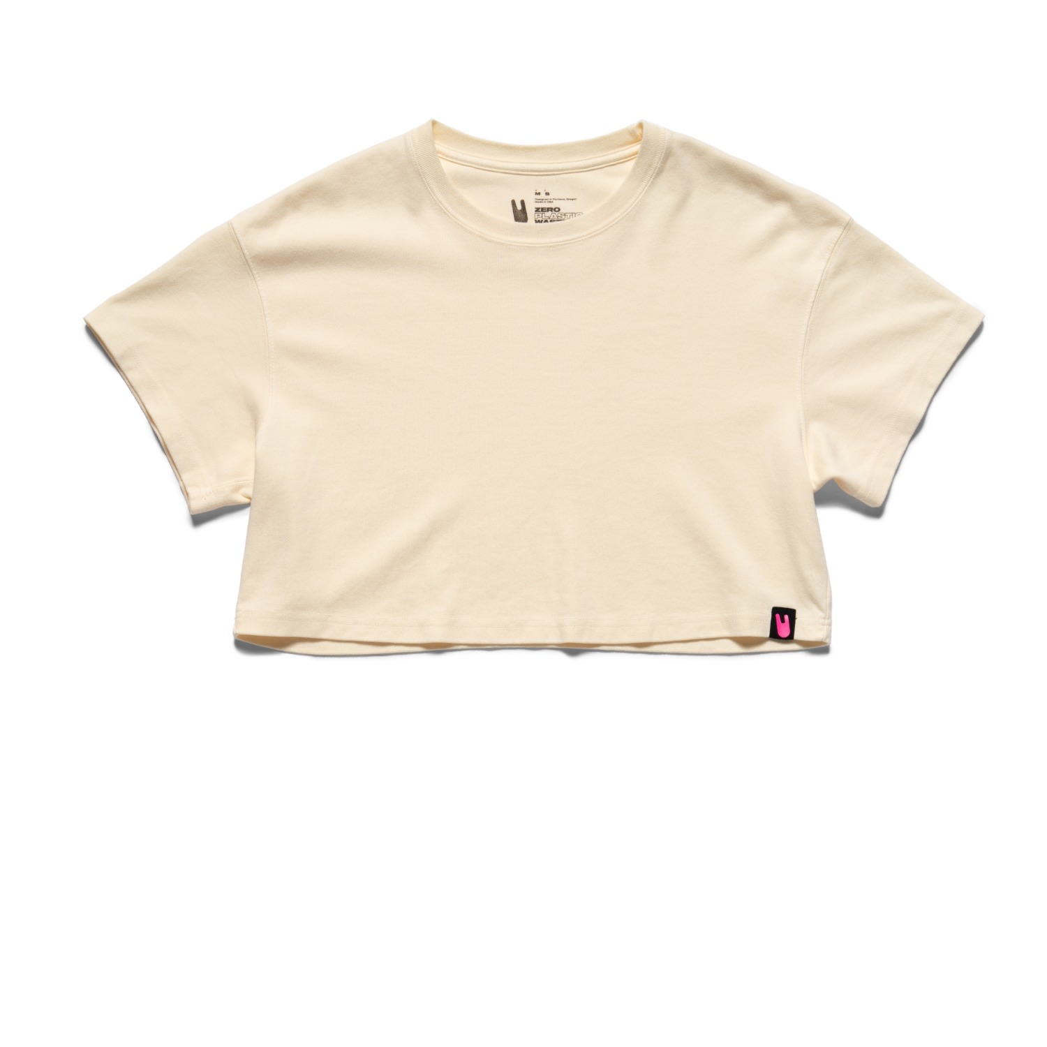 Unless Collective Women's Premium Crop Tee - Off-white In White