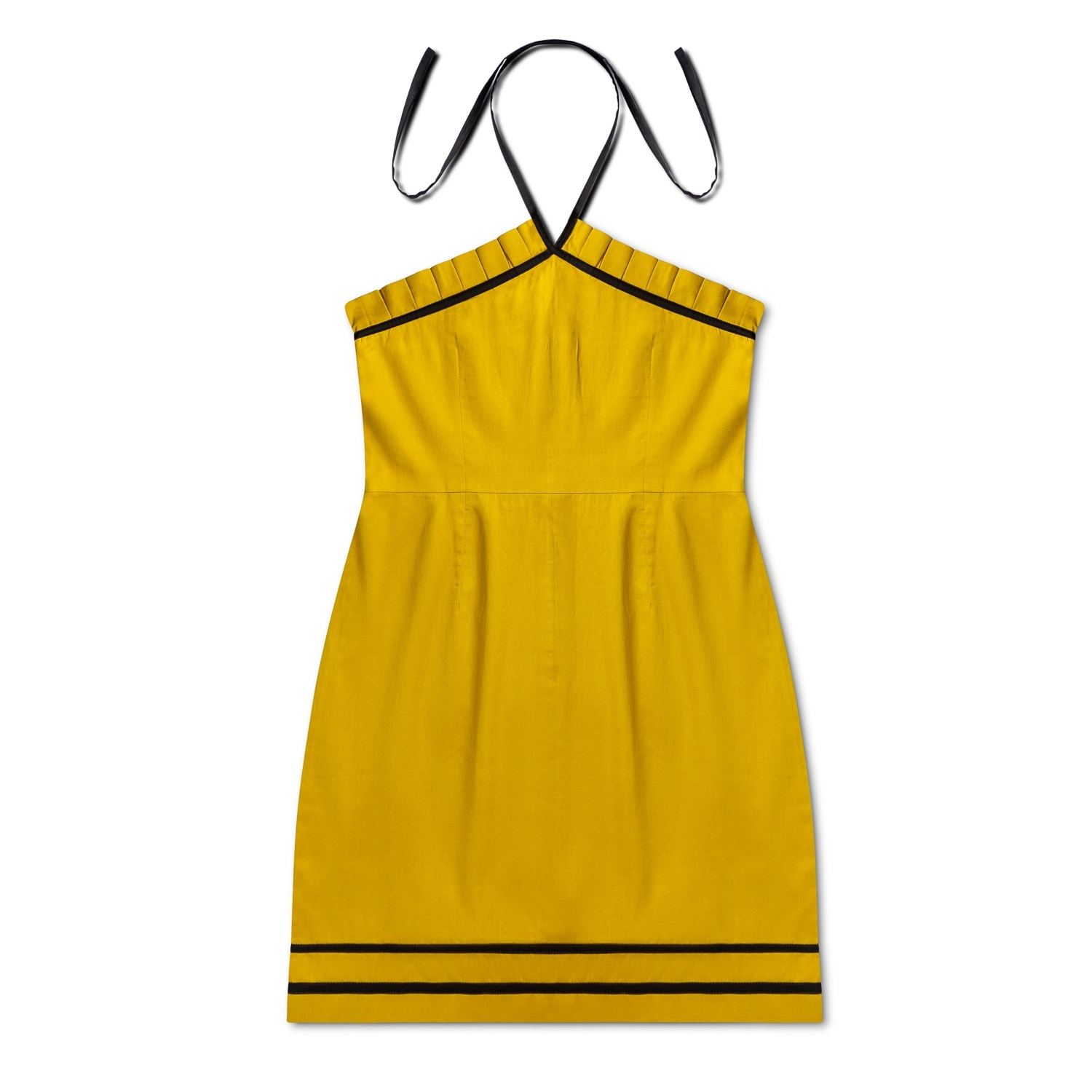 Escale Women's The Soleil Halter Dress – Mustard Yellow In Yellow