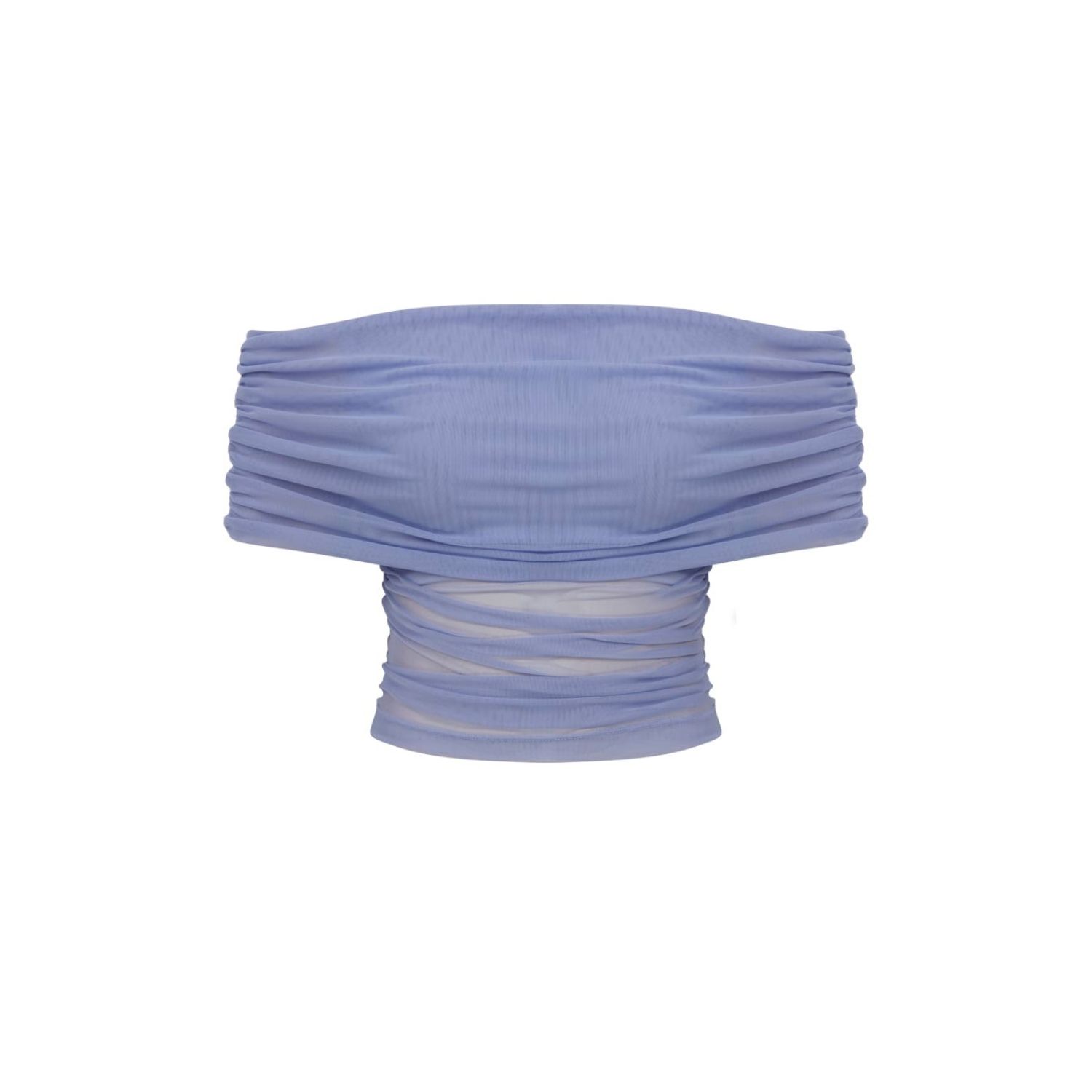 Thisisu Collection Women's Sheer Crop Top - Bluebell