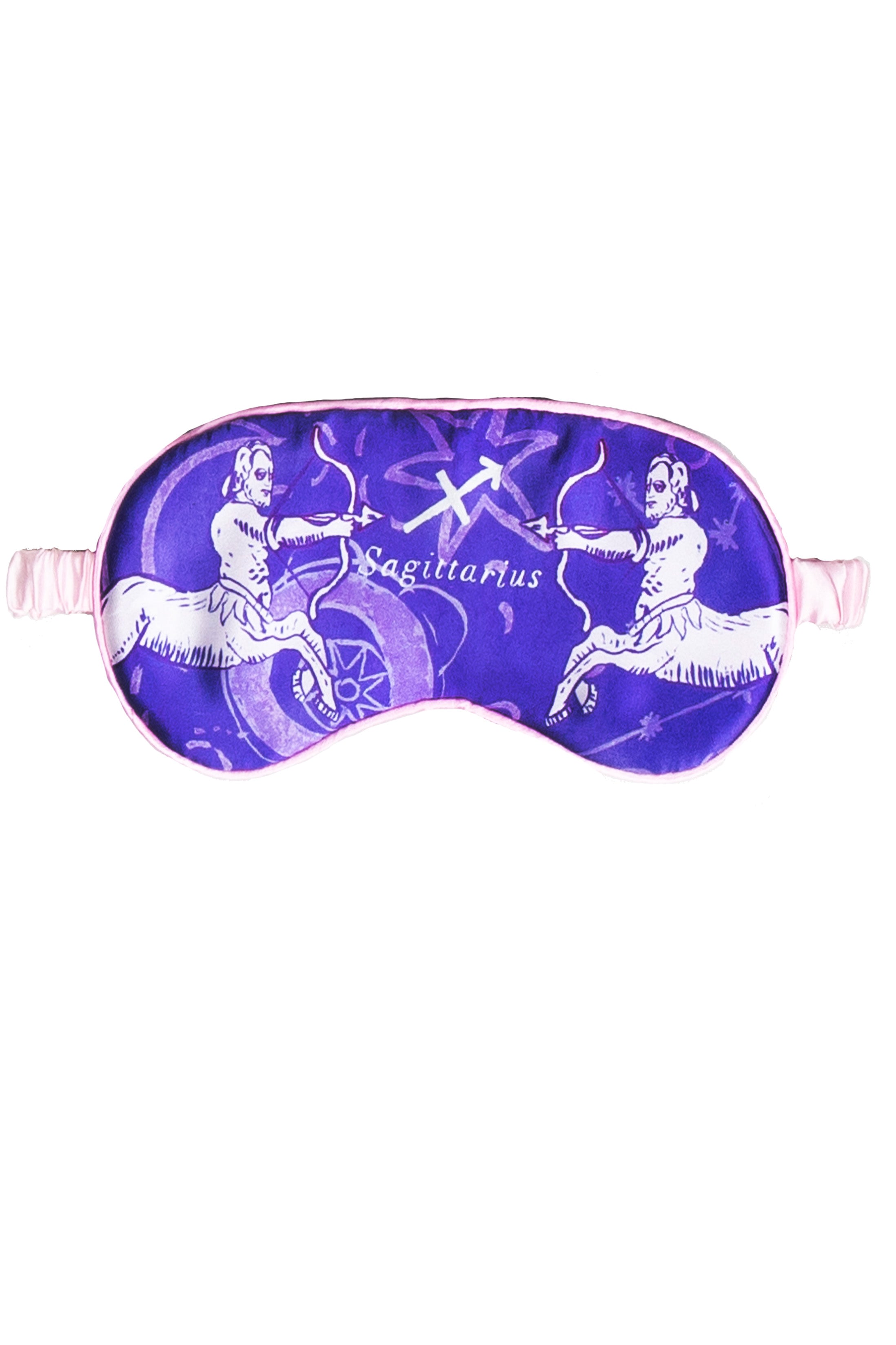 Pink / Purple Silk Eye Mask / "Sagittarius" Jessica Russell Flint