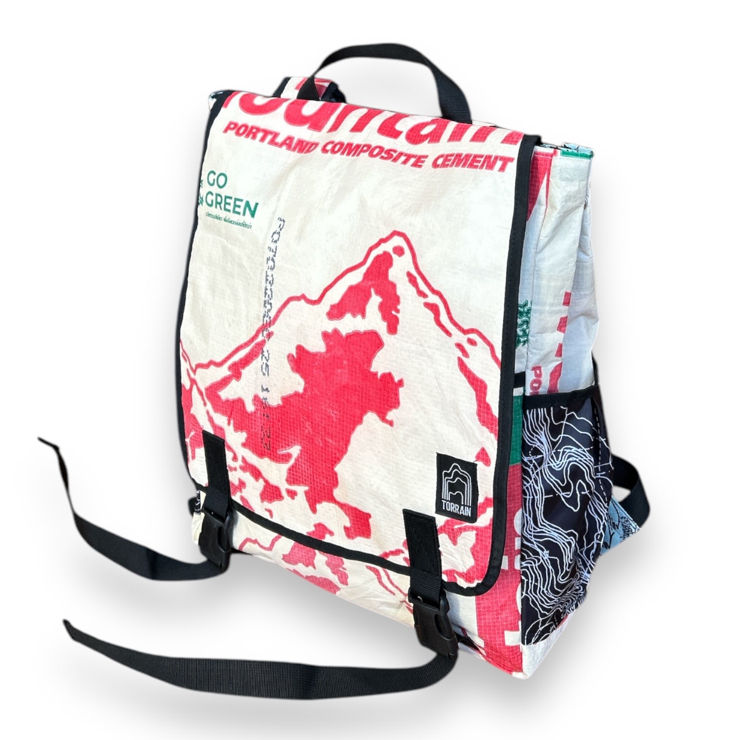 Torrain Recycled Bags Women's Red / Neutrals Mountain Cascade Backpack