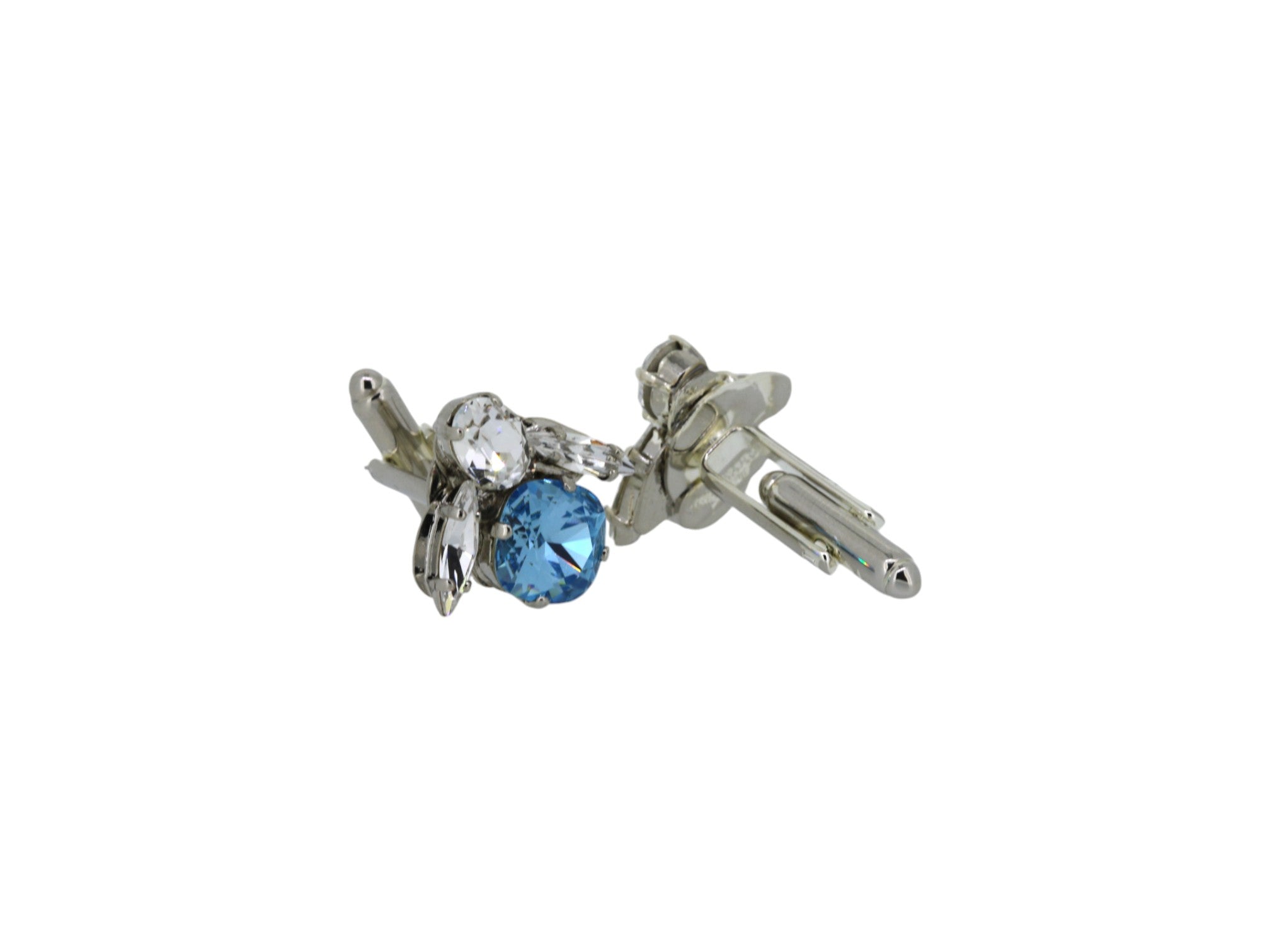 Men's The Blue Bee Cufflinks In Platinum | Vickisarge