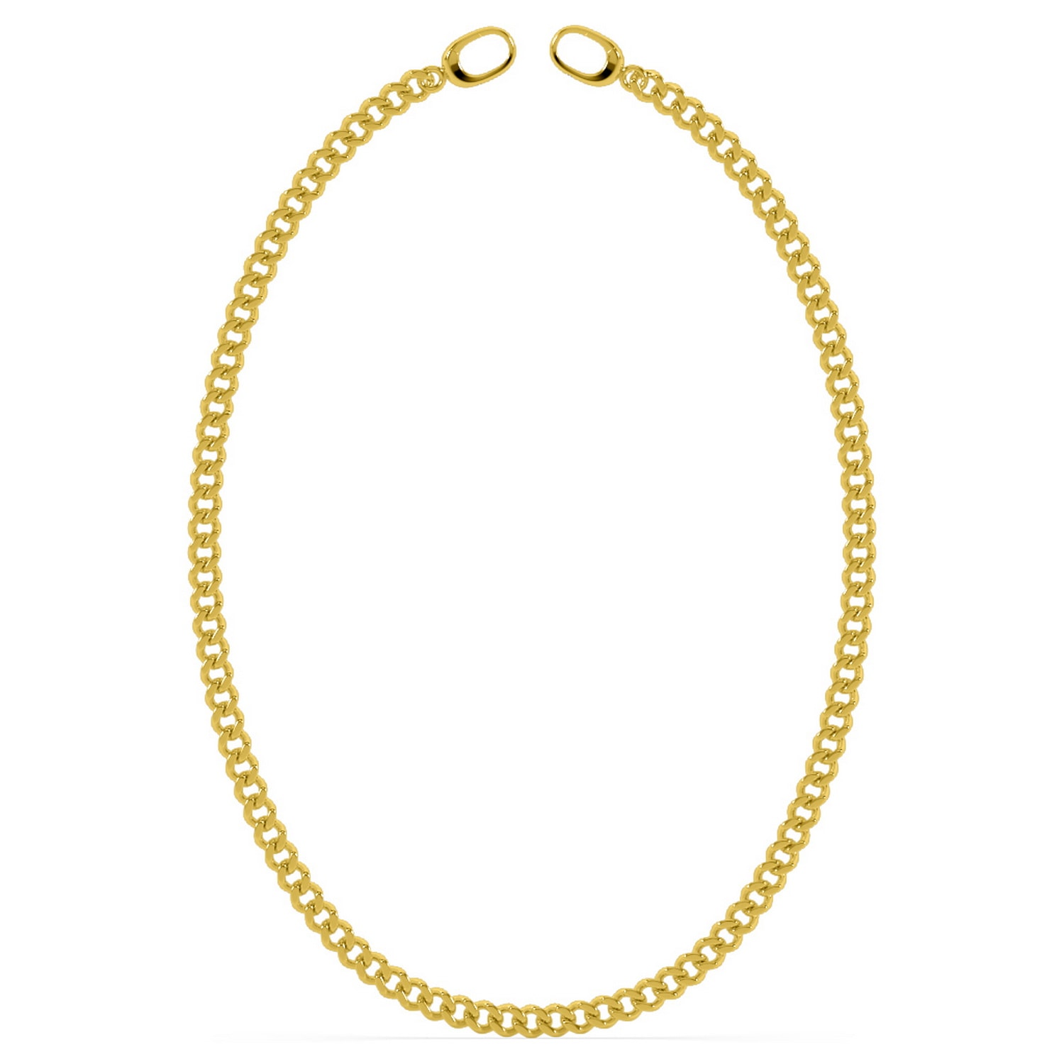 Women’s Baby Cuban Link Choker - Gold Oni Fine Jewelry