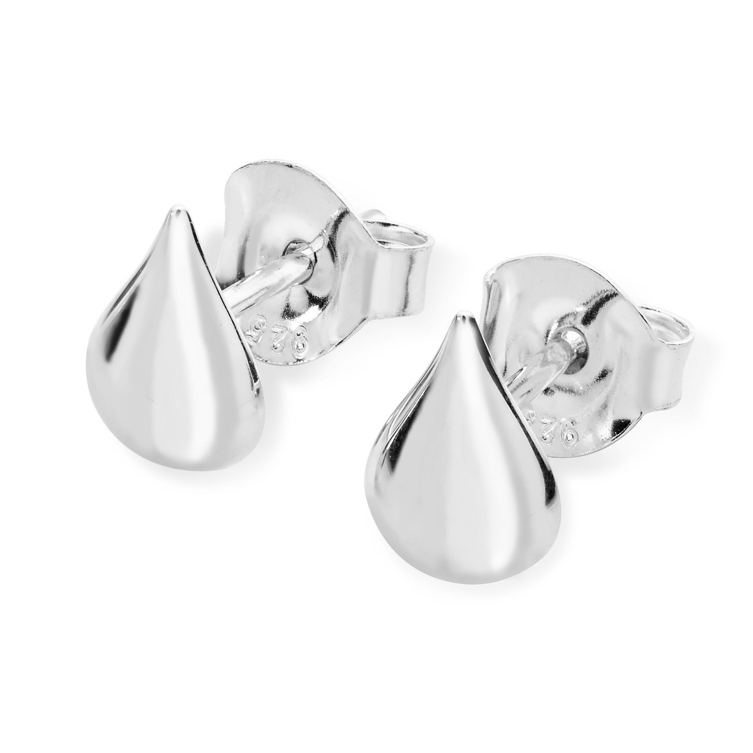 Women’s Silver Tear Drop Studs Lucy Quartermaine