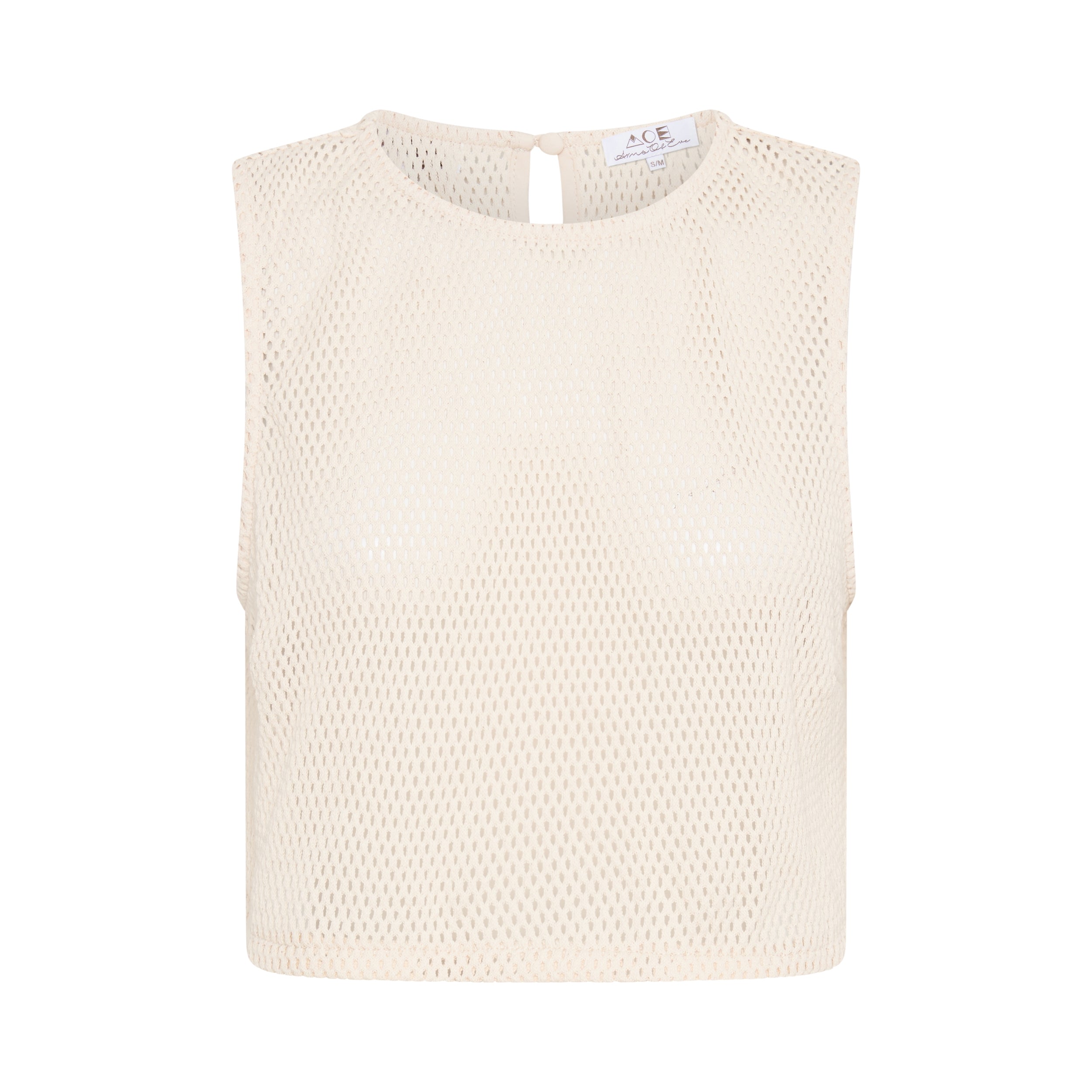 Women’s Neutrals Verona Top - Cream S/M Arms of Eve