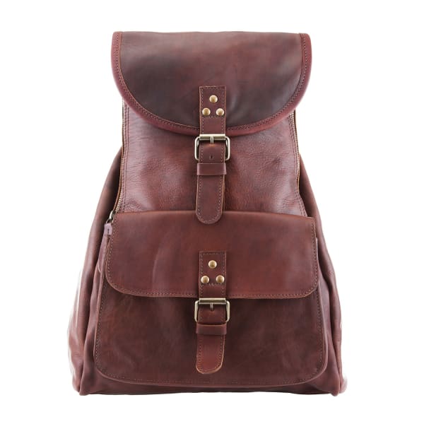 Leather Explorer Backpack/Rucksack Womens in Vintage Brown | MAHI ...