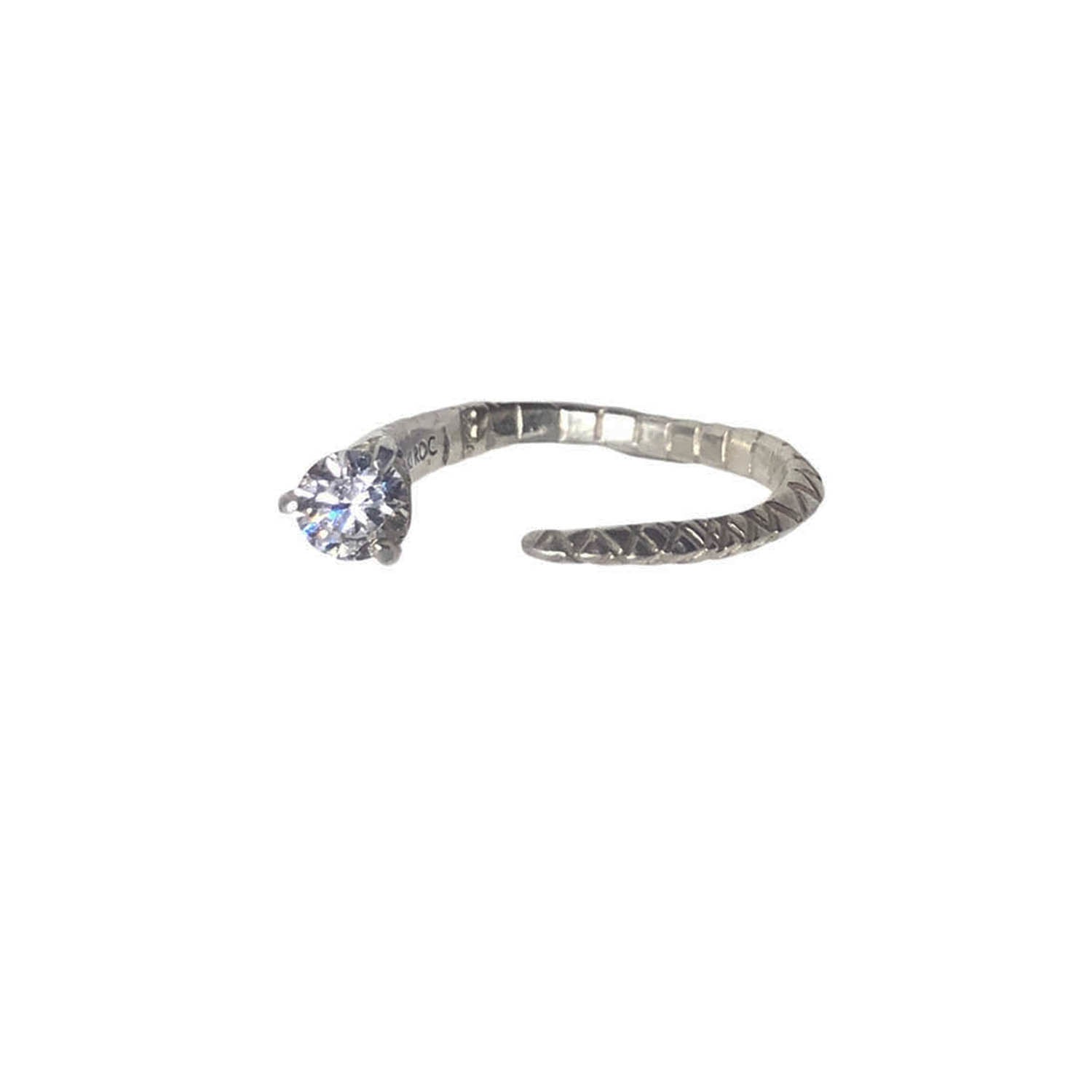 Aki Roc Jewelry Women's Rise Ring Sterling Silver In Metallic