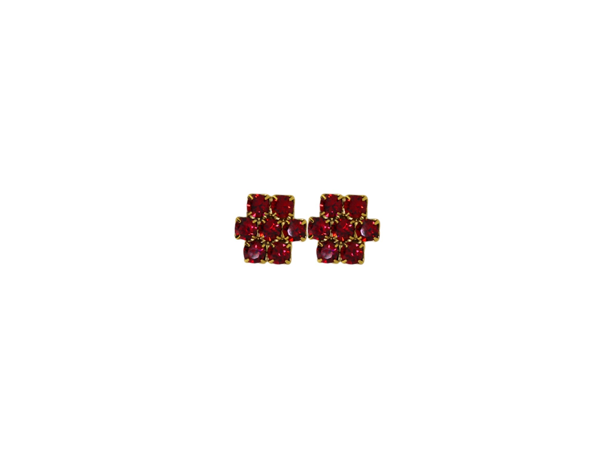 Vickisarge Women's The Red Hive Earrings In Gold - Pierced In Red