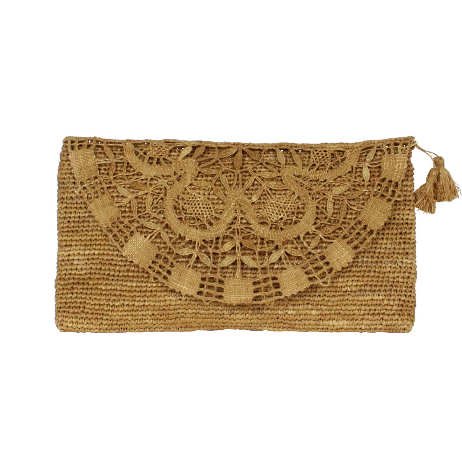 raffia clutch