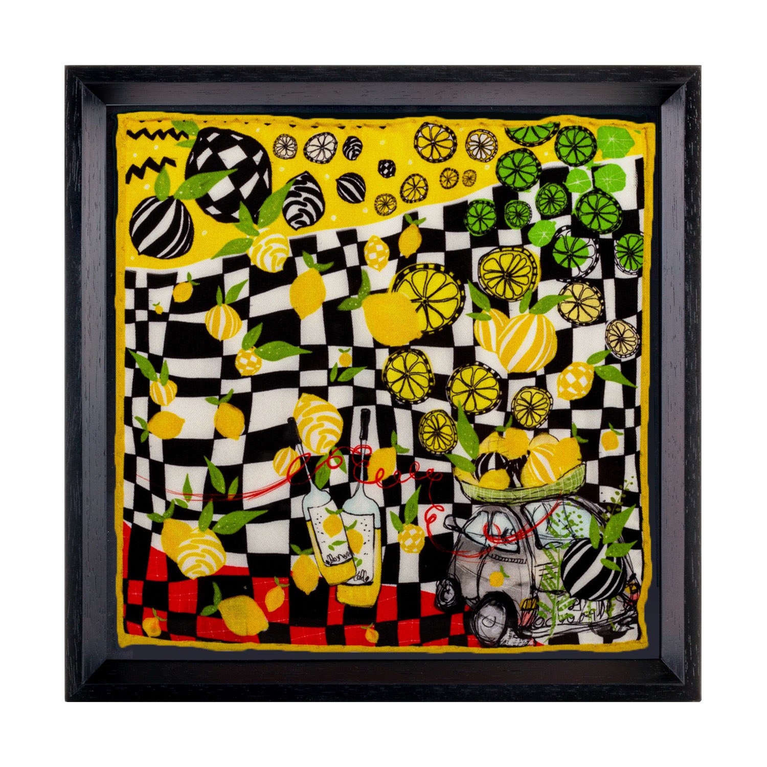 Un Poco Sorrento Limoncello Framed Silk