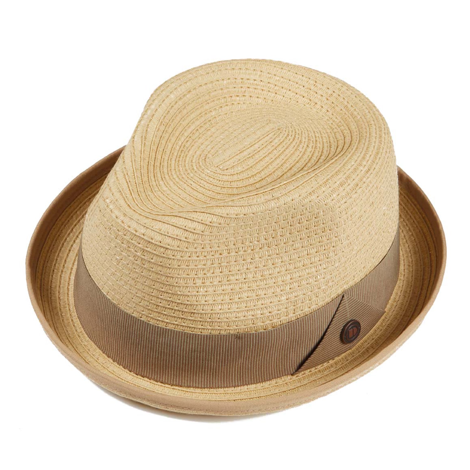 Men’s Neutrals Dasmarca Andy Short Brim Trilby Retro Summer Skimpy Brim Straw Braided Hat - Sand 55Cm Dasmarca Hats