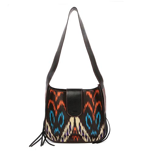 Sjw Bags London Women's Black Loudoun Ikat Bag In Black