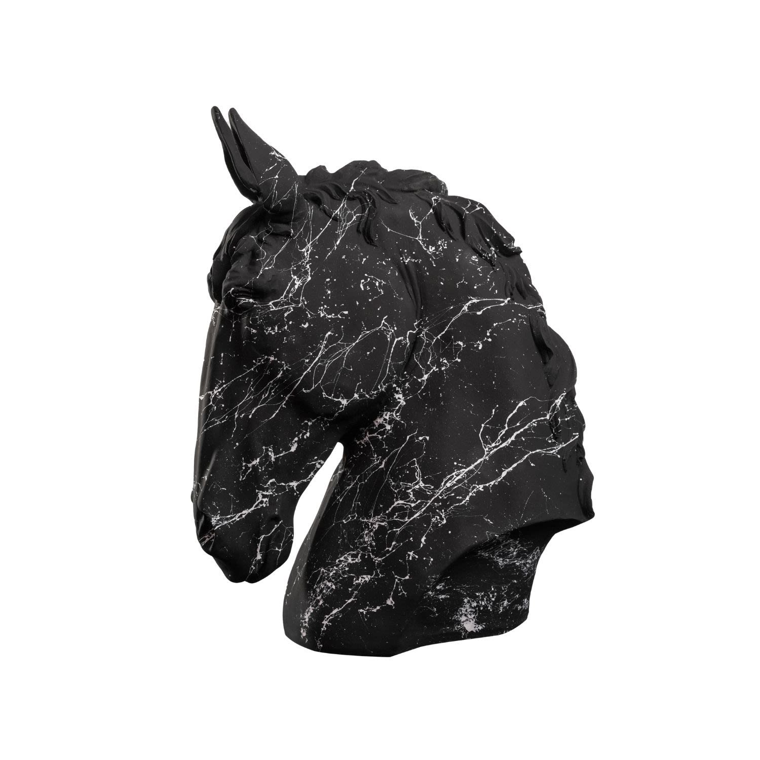 Black Marbled Majestic Horse One Size Artchi