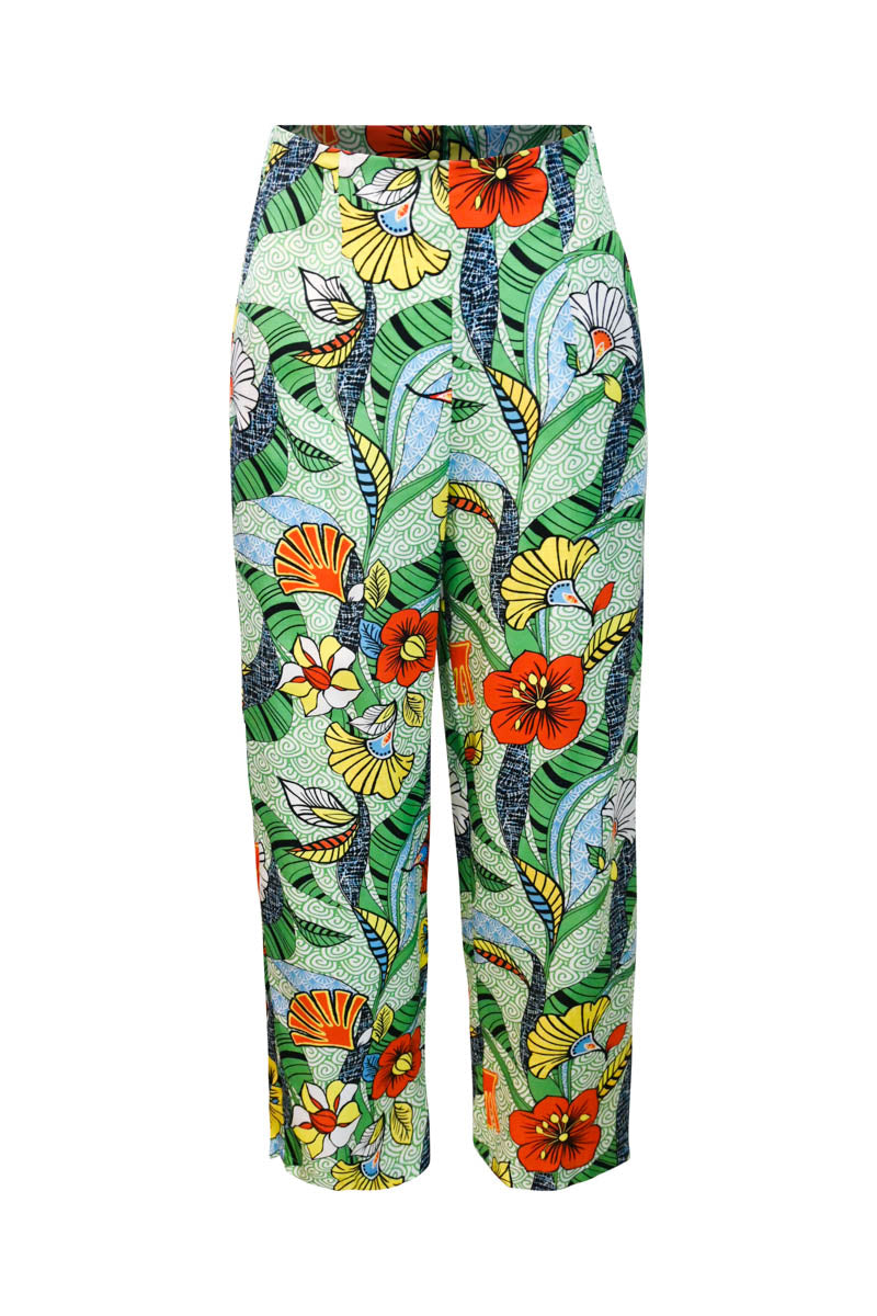 Women’s Surya Pants - Green Asa Hana - Oa Og Small Oliveankara