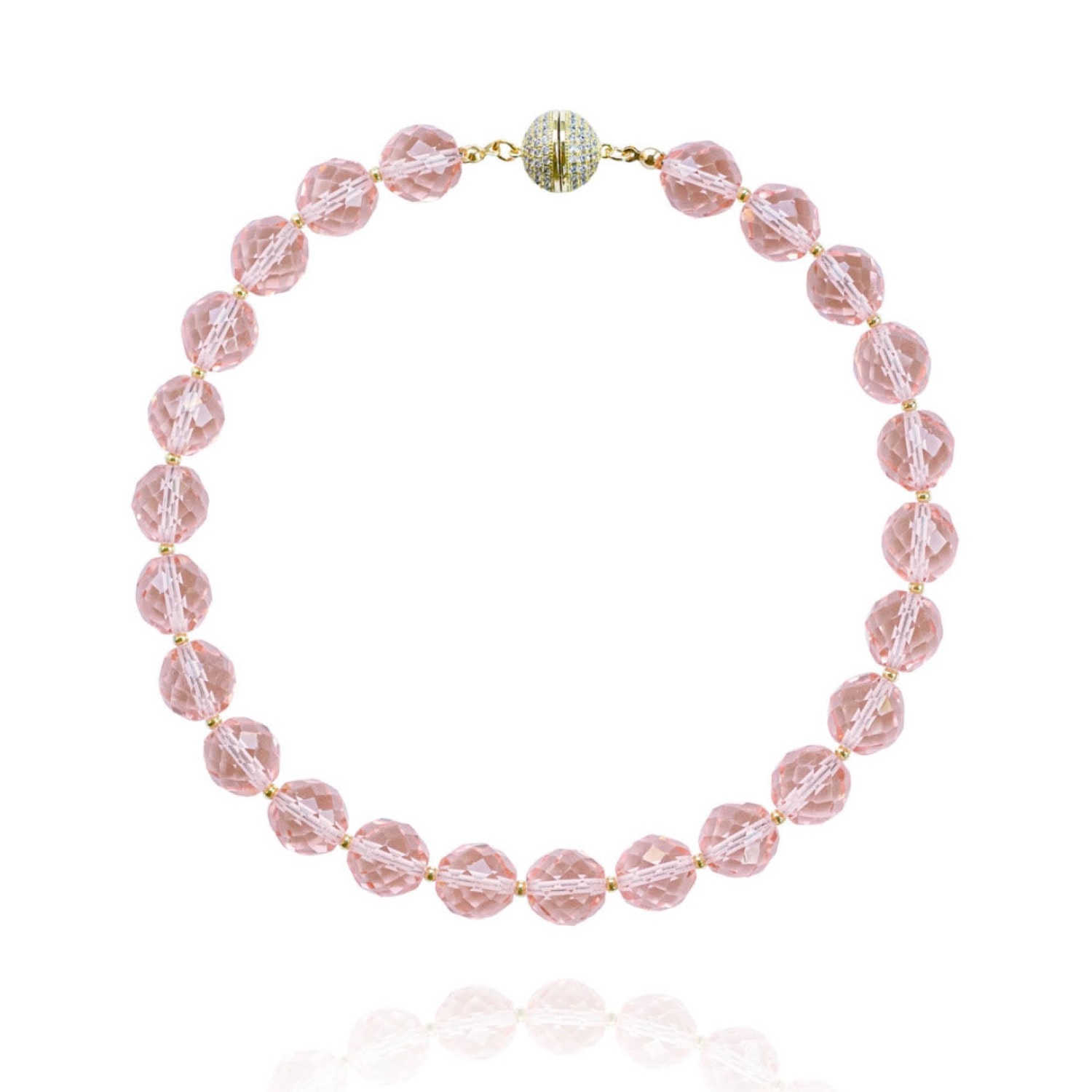 Saule Label Women's Pink Leni Grande Necklace In Blush In Pink