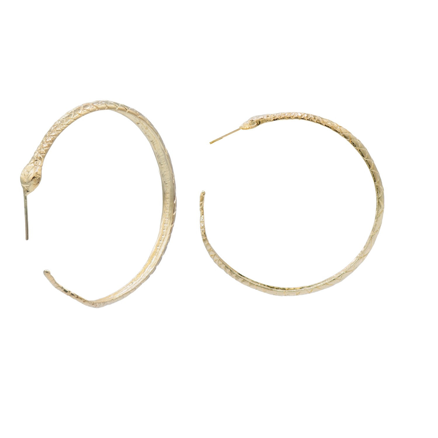 Women’s Gold Cobra Hoop Earrings Marcia Moran