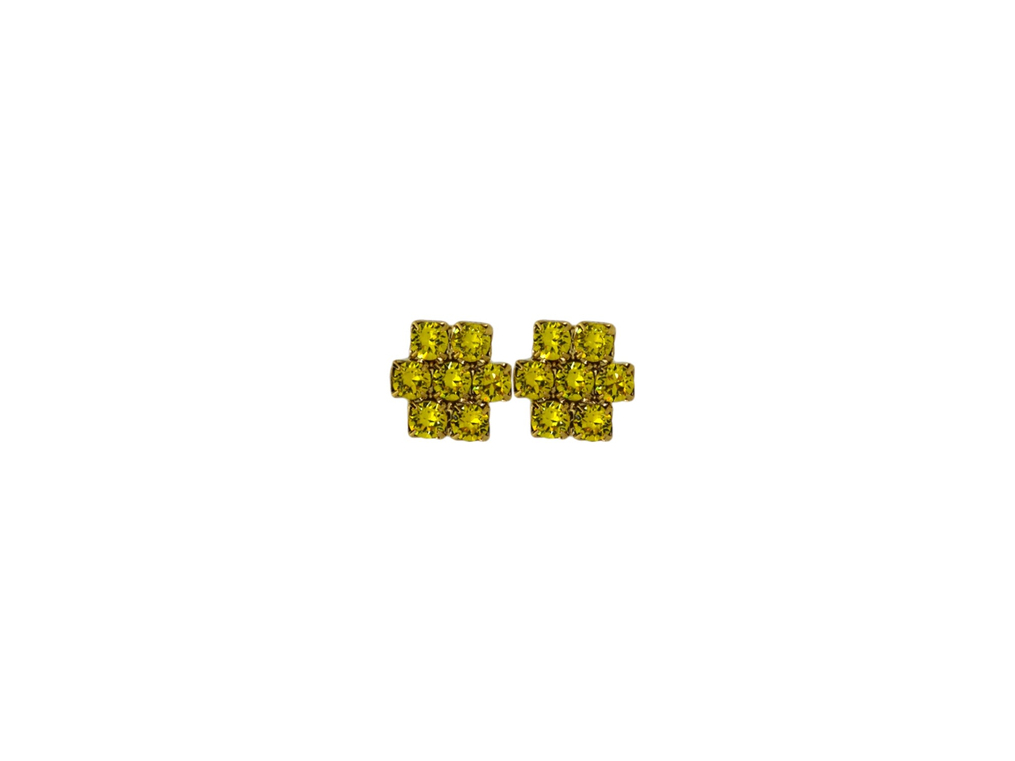 Vickisarge Women's The Yellow Hive Earrings In Gold - Clip In Yellow