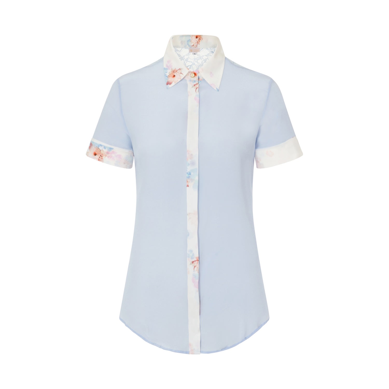 Women’s Sky Blue Classic Silk Shirt Extra Small Sophie Cameron Davies