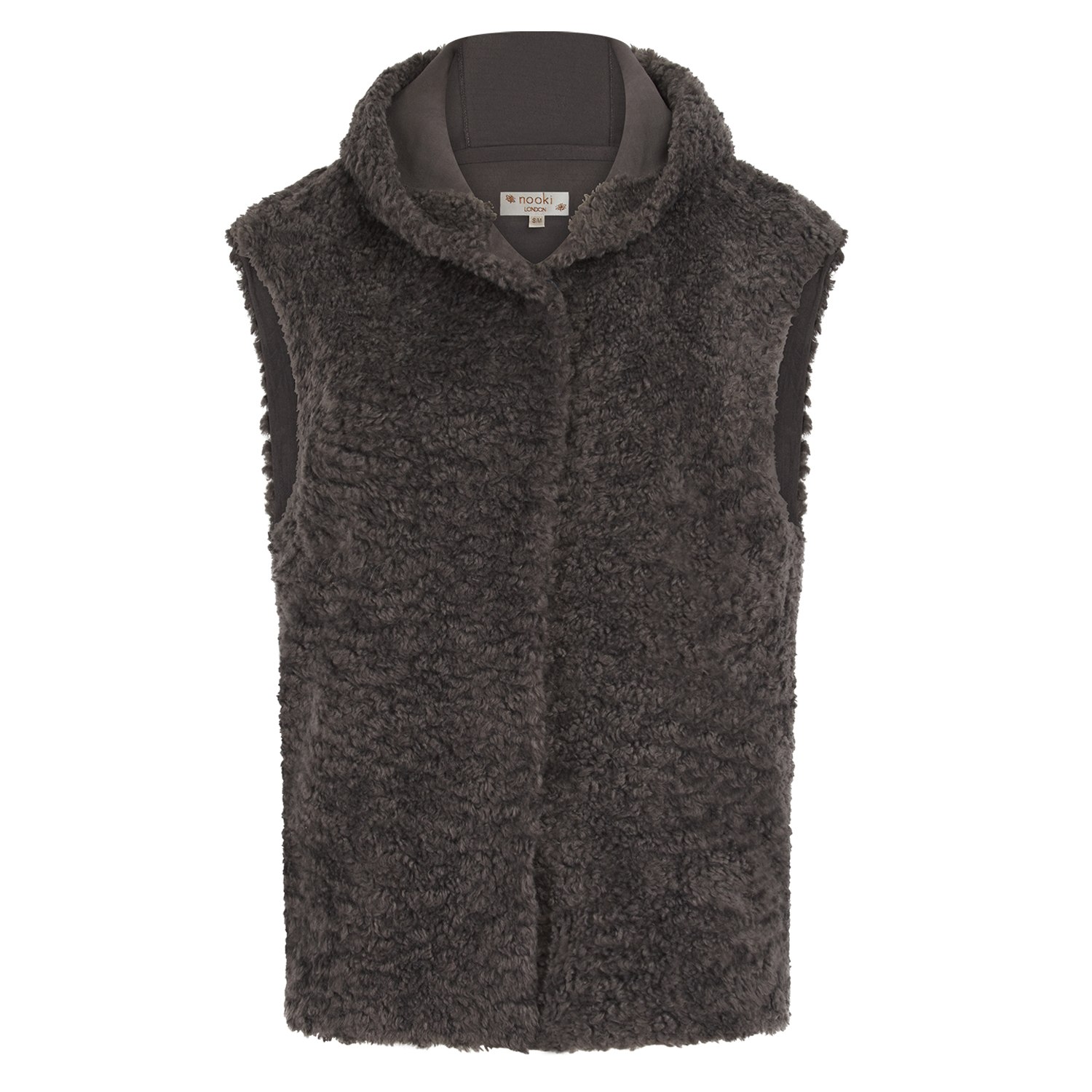 Nooki Design Women's Grey Trinity Gilet In Charcoal In Grey