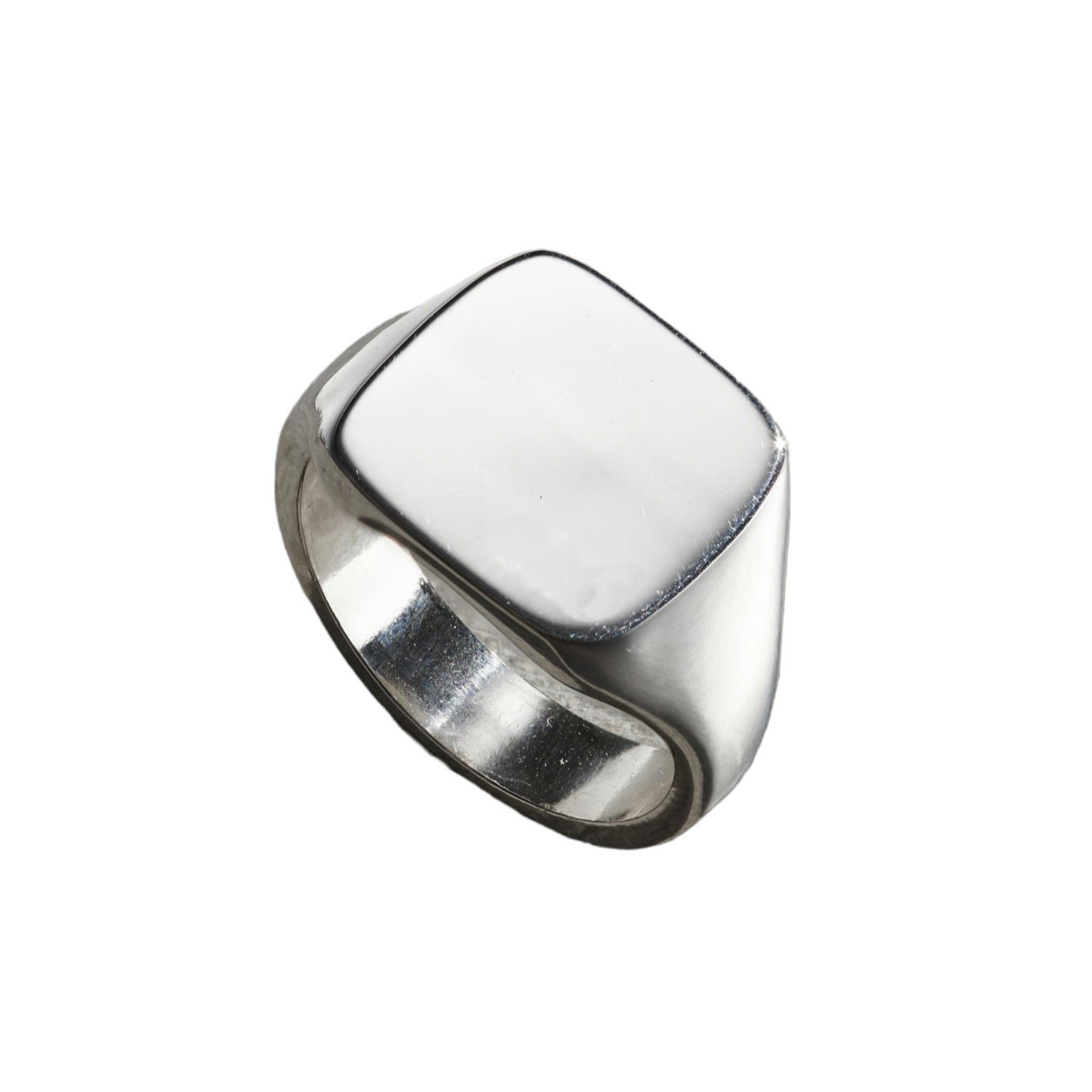 Posh Totty Designs Sterling Silver Mens Square Signet Ring