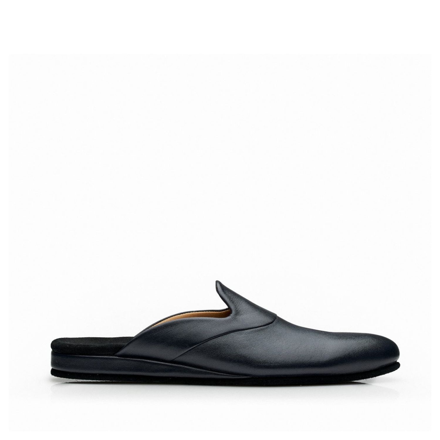 Mariano Shoes Men's Calf Slipper Black In Black