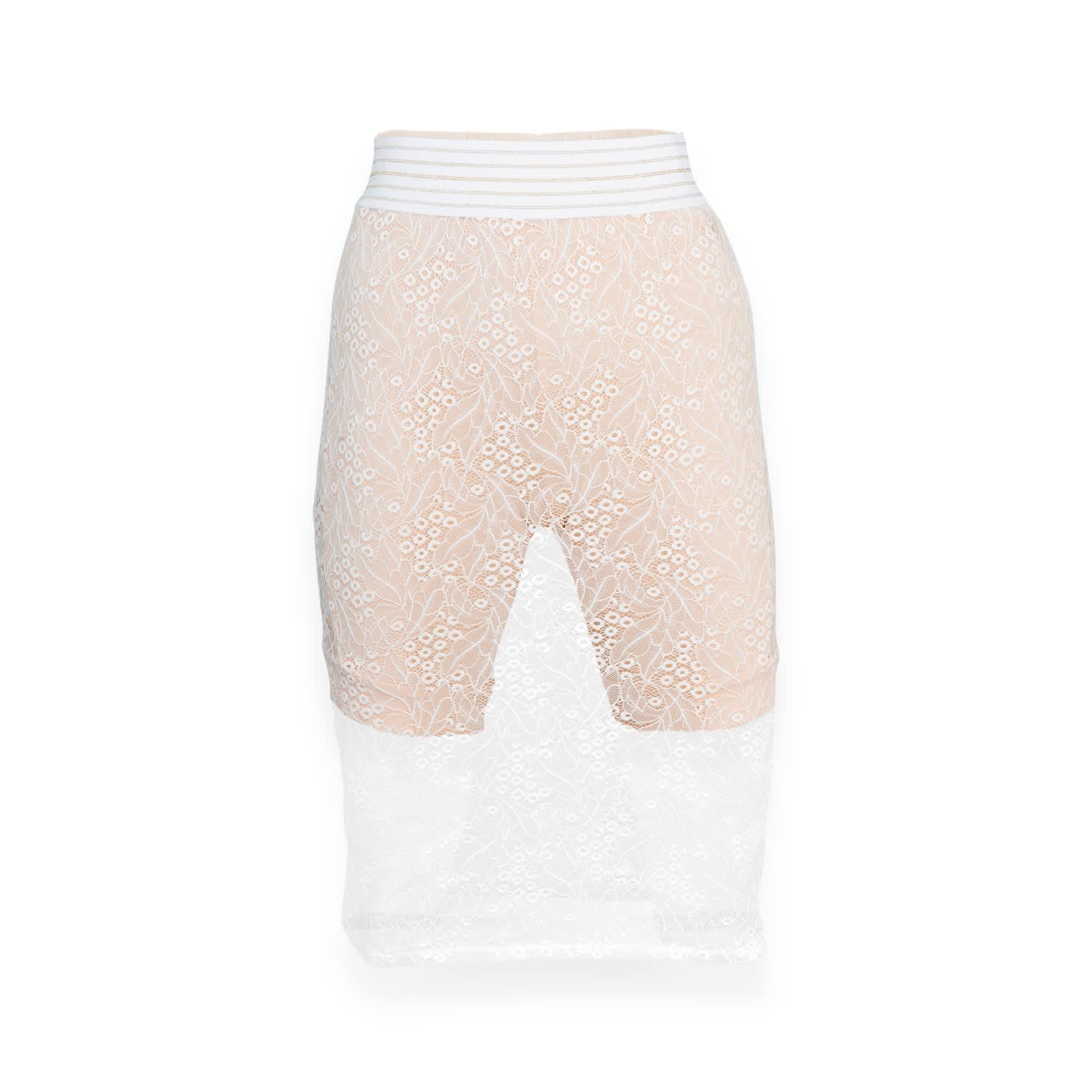 white lace biker shorts