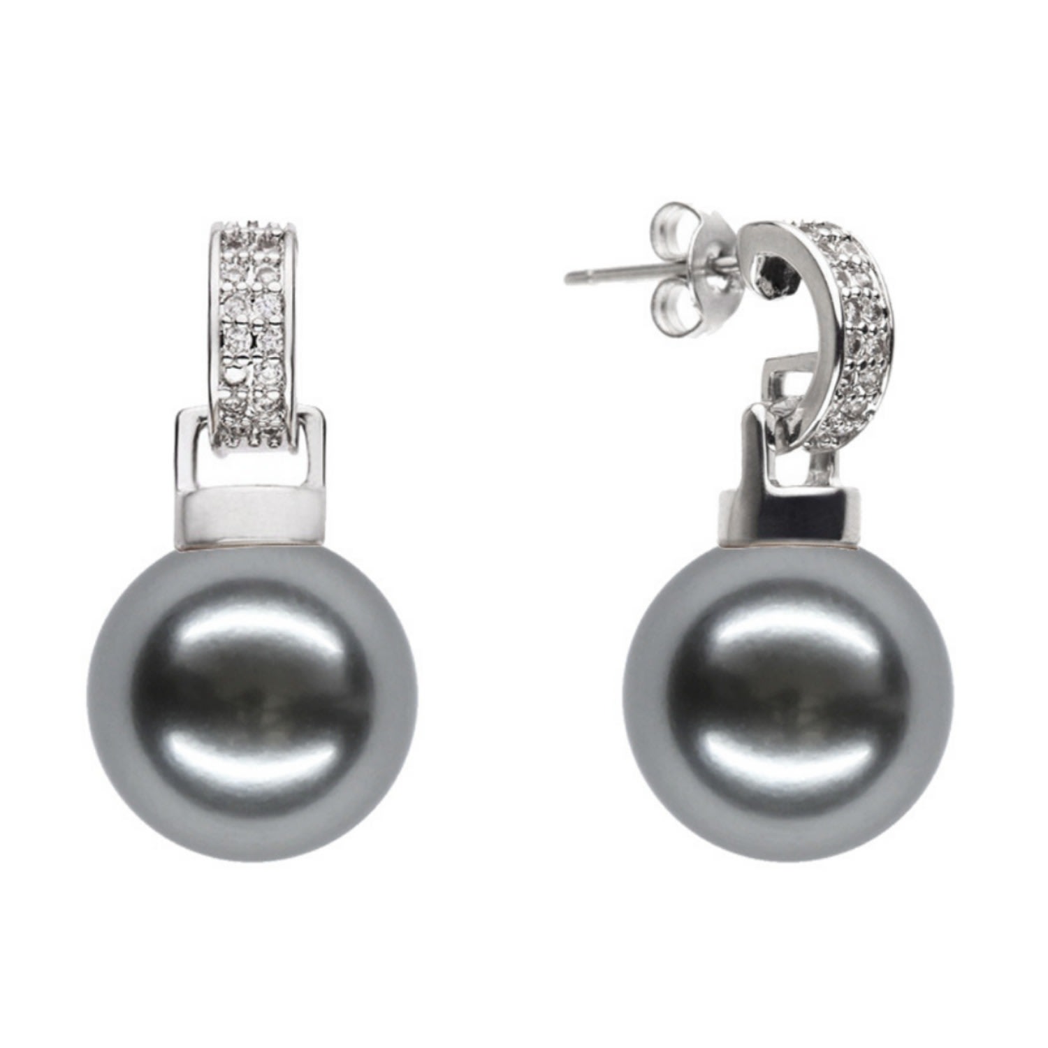 House Of Elliott Women's Grey Leala Mother Of Pearl Stud Earring In Gray