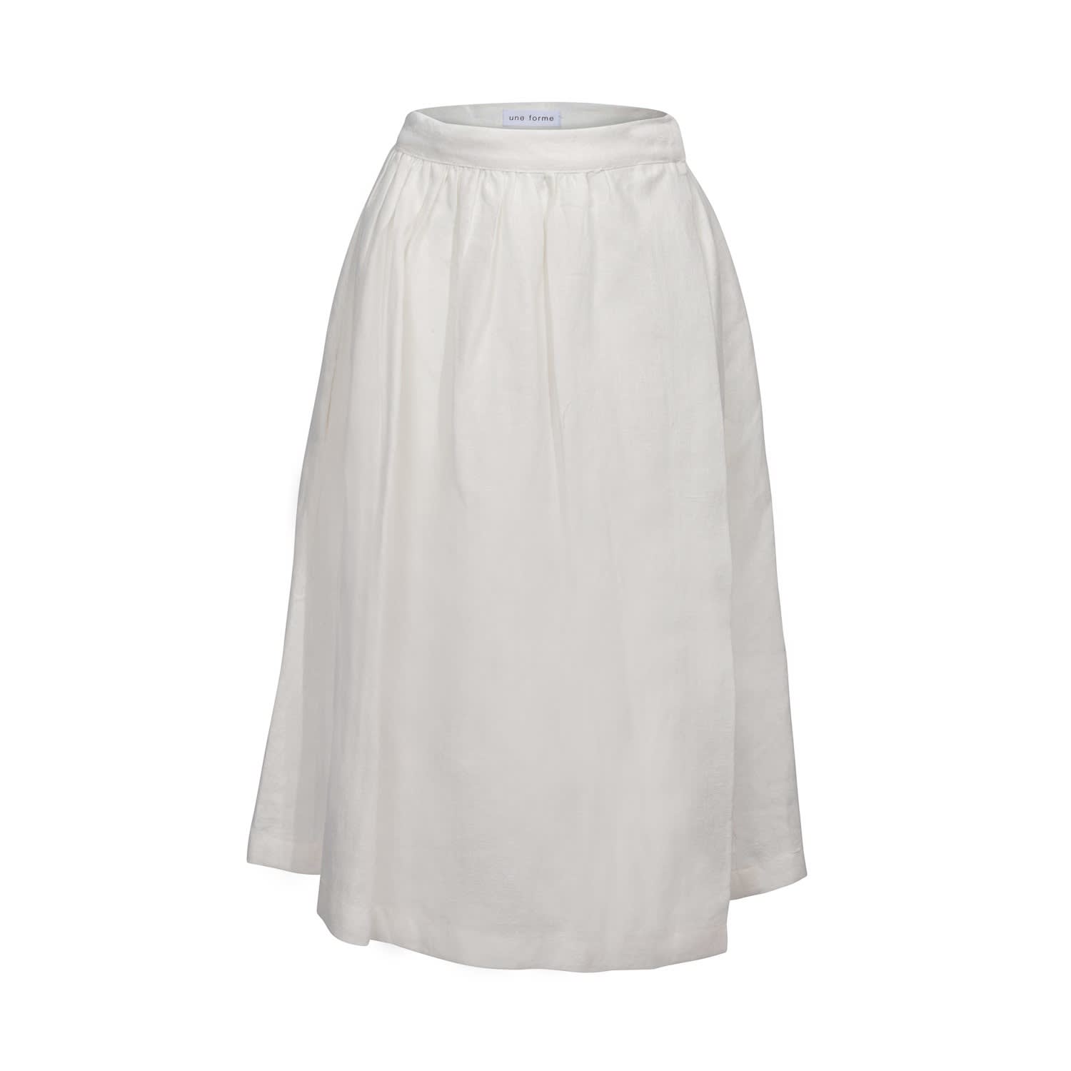 white chalk skirt