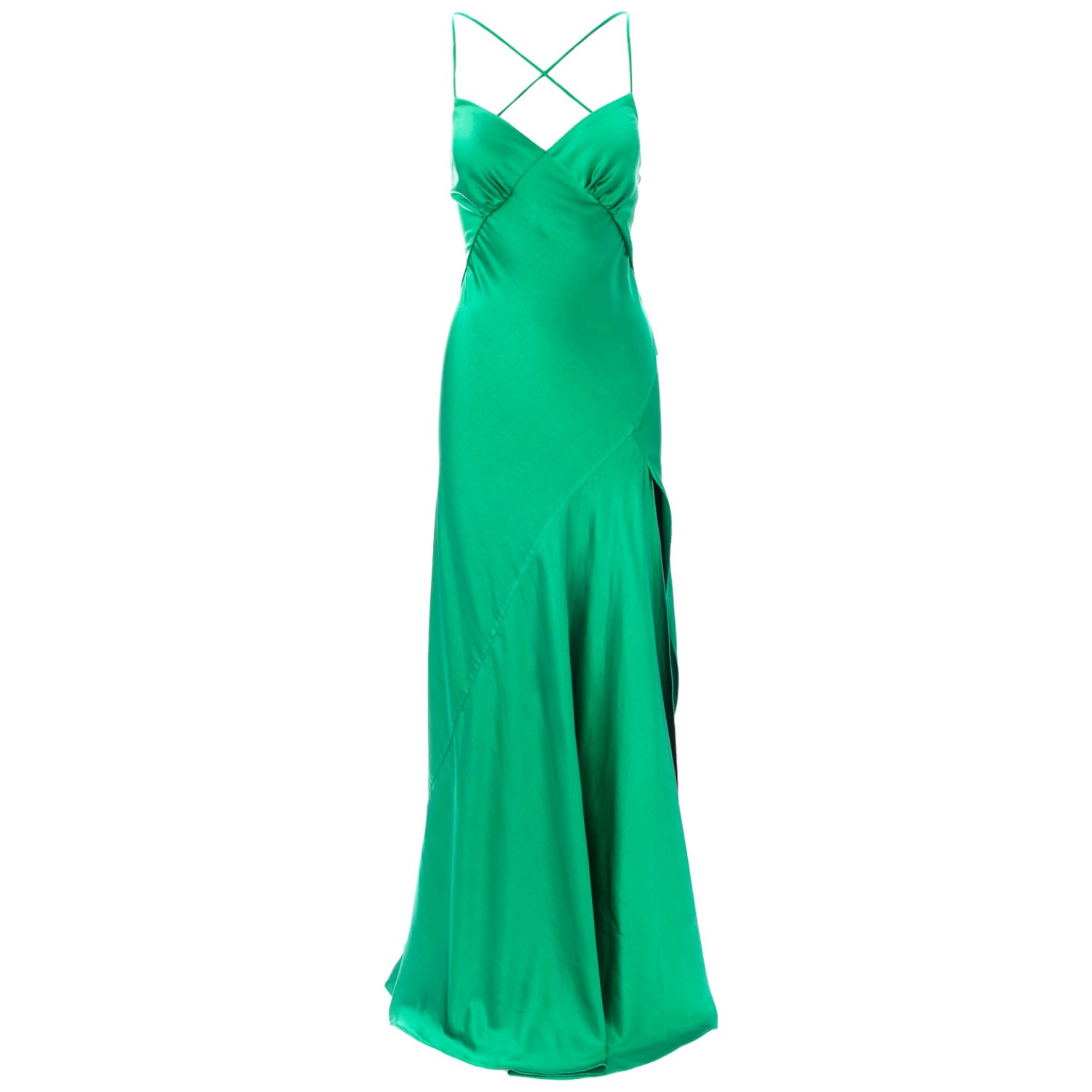 Roserry Women's Seville Satin Maxi Dress In Green In Green