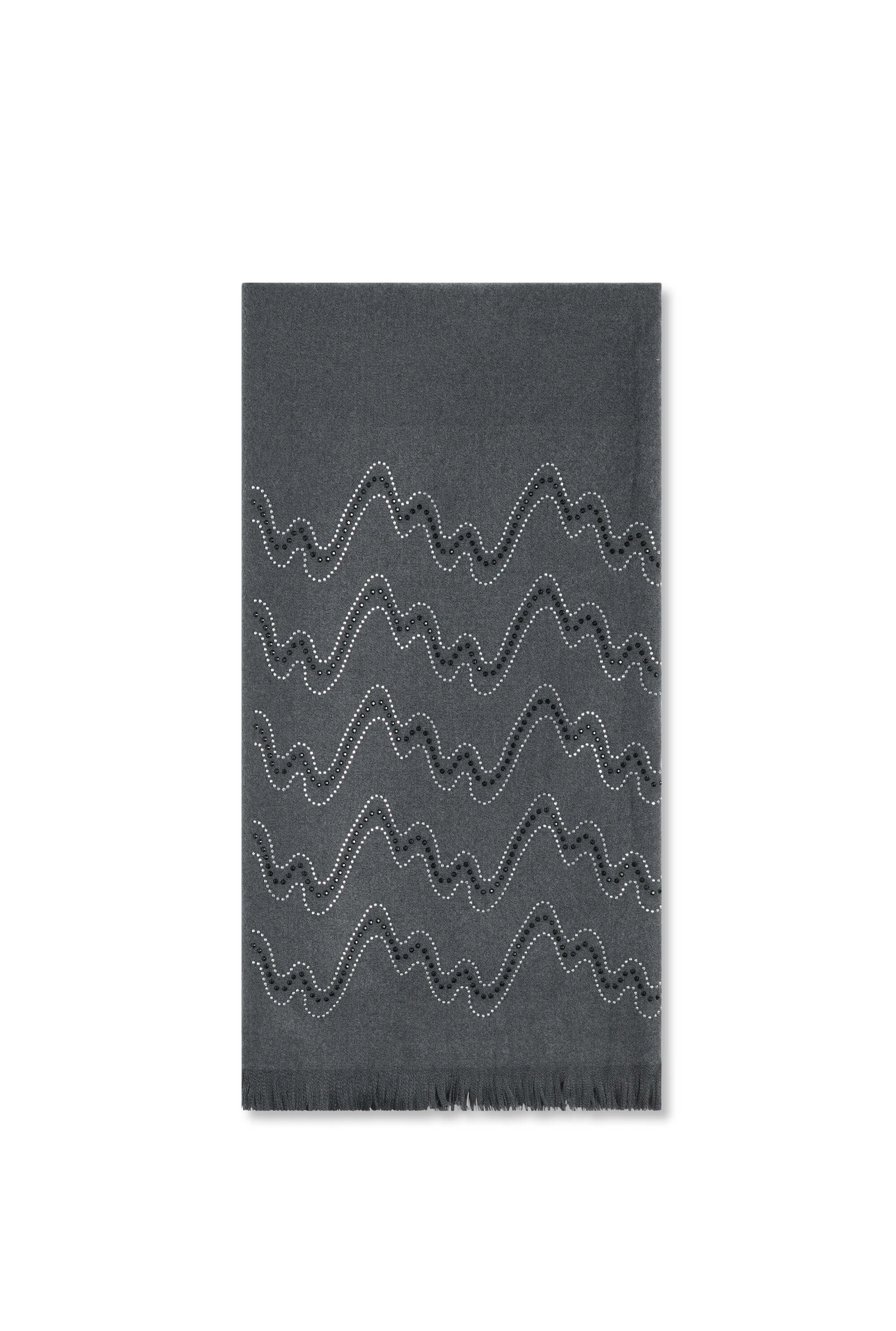 James Lakeland Women's Crystal Wave Grey Scarf In Grey
