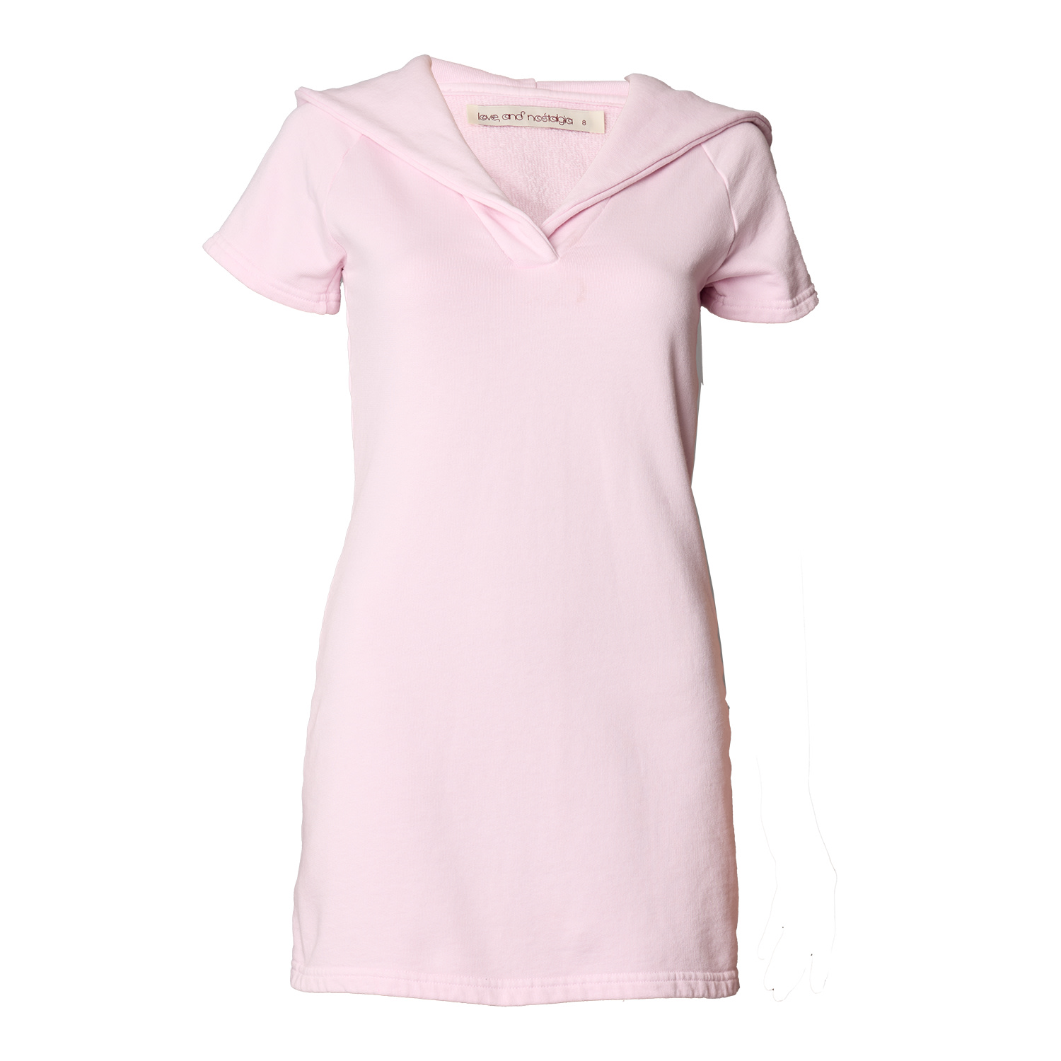 Love And Nostalgia Women's Pink / Purple Taylor Hooded Fleece Dress