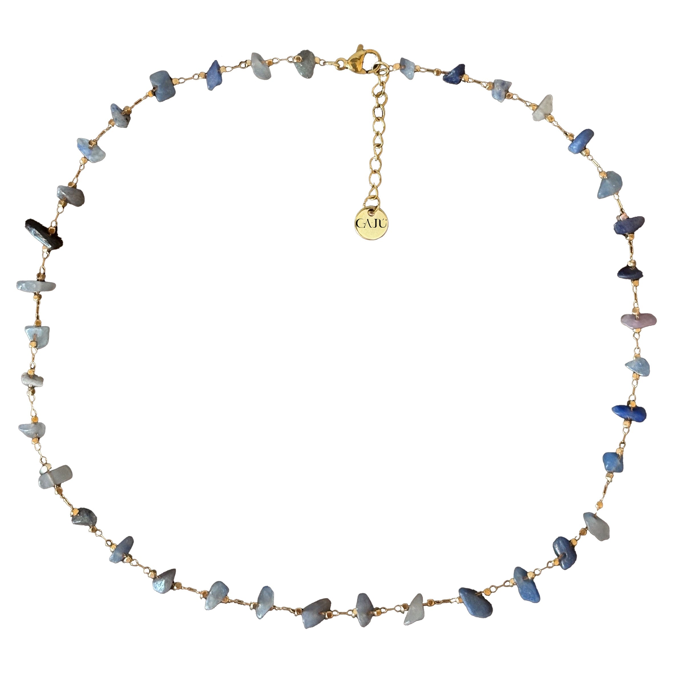 Gajú Women's Blue Perissa Necklace - Raw Sapphire In Blue