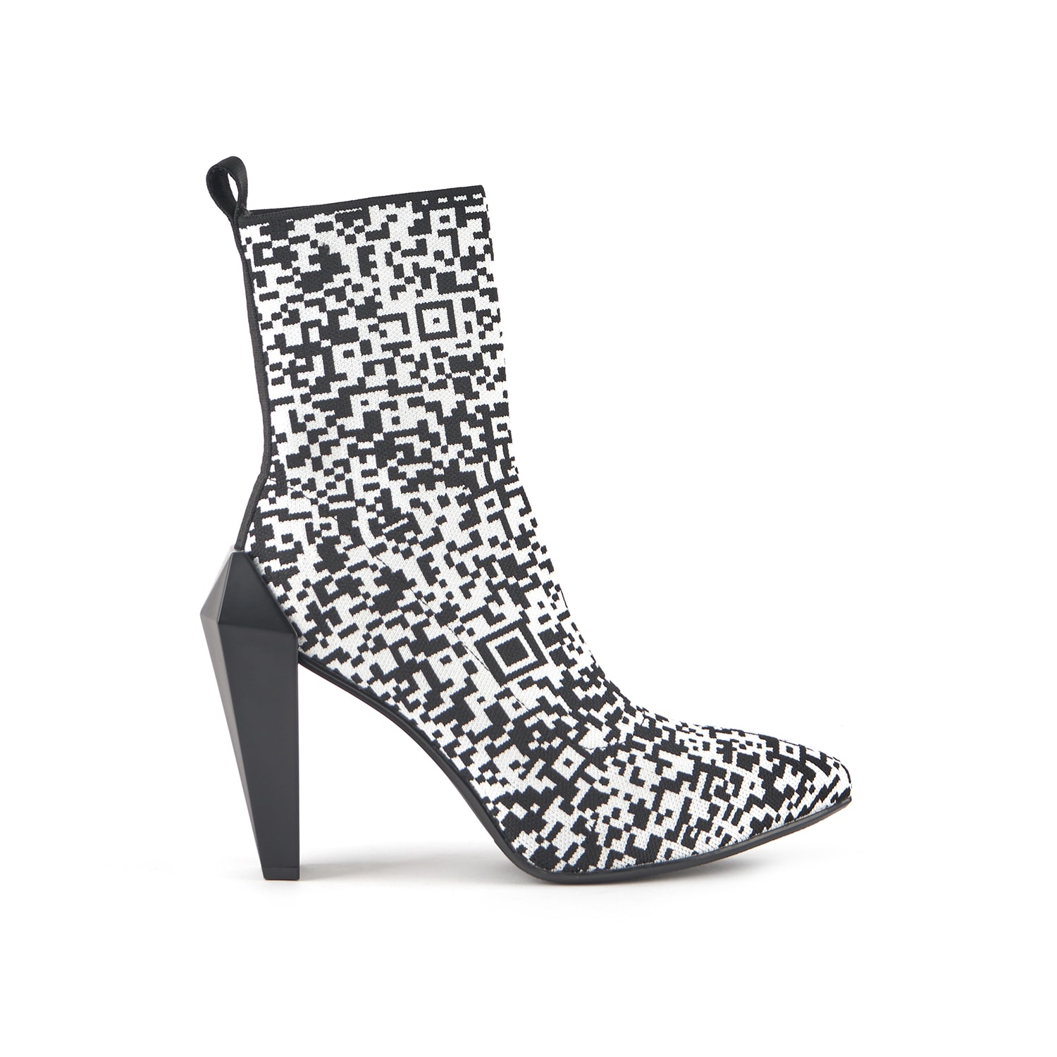 United Nude Gem Sock Hi In Black/white
