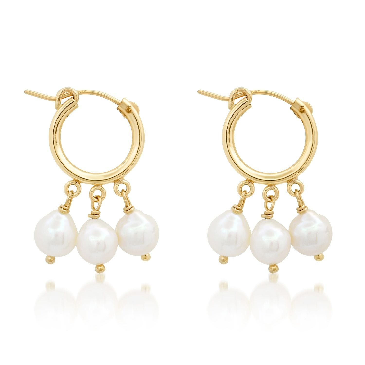 Soul Journey Jewelry Women's White Pearls Of Mine Earrings