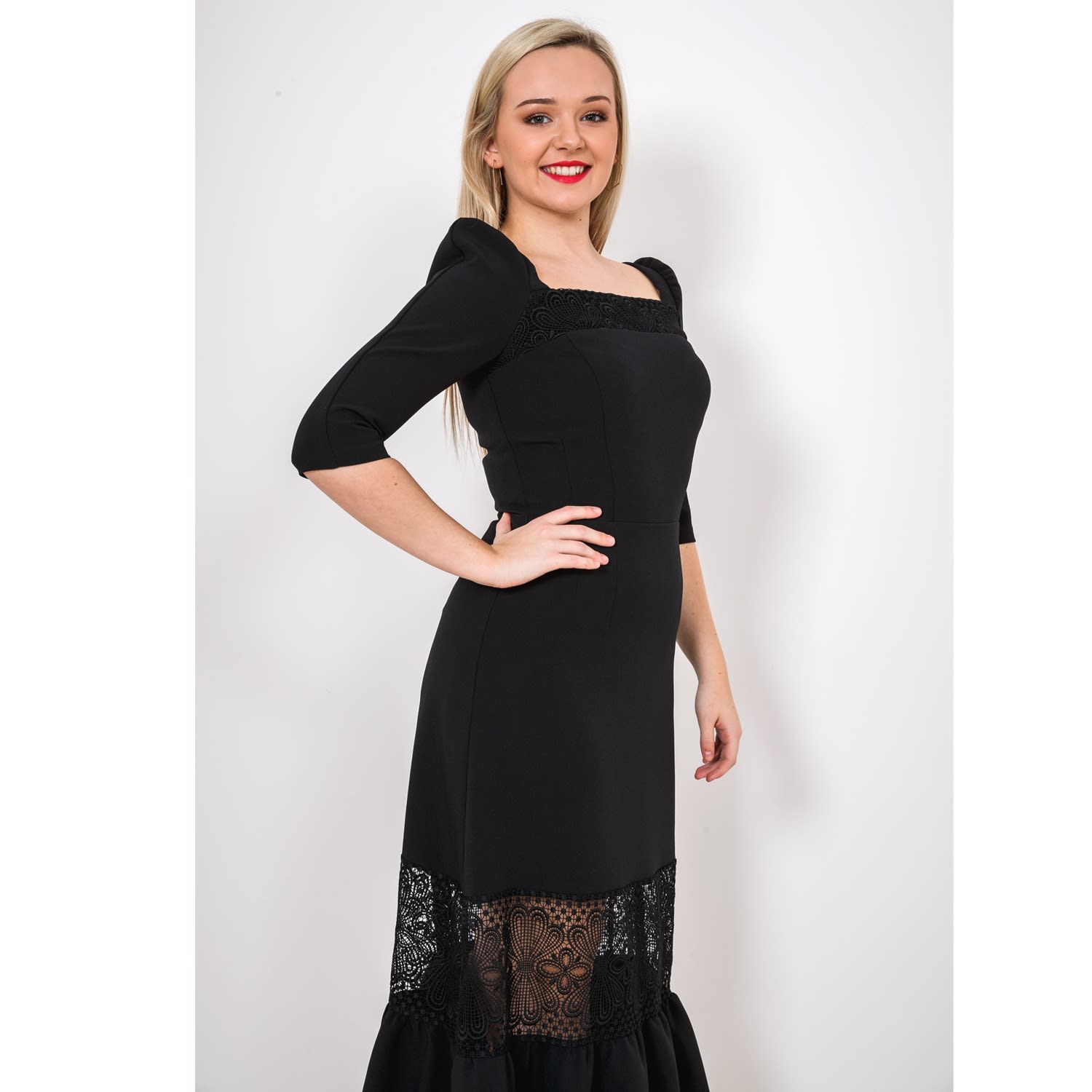 windsor black lace dress