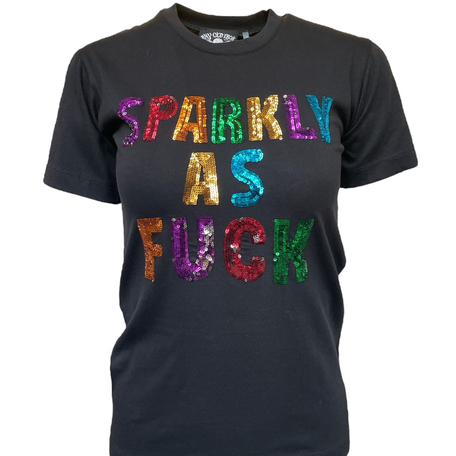 Any Old Iron Men's Sparkly As Fuck T-shirt In Black