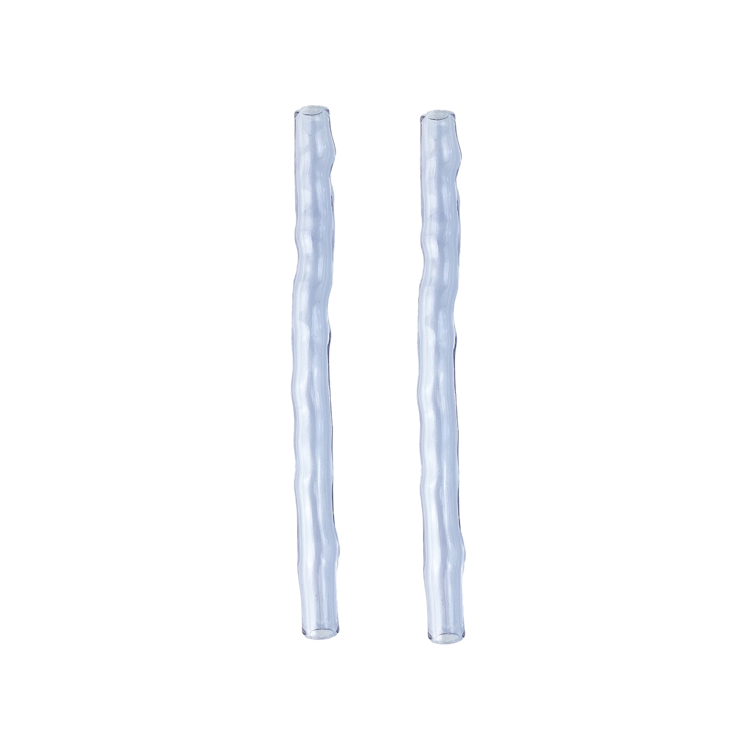 Karen Kriegel Pink / Purple / Blue Wavy Cocktail Drinking Straw