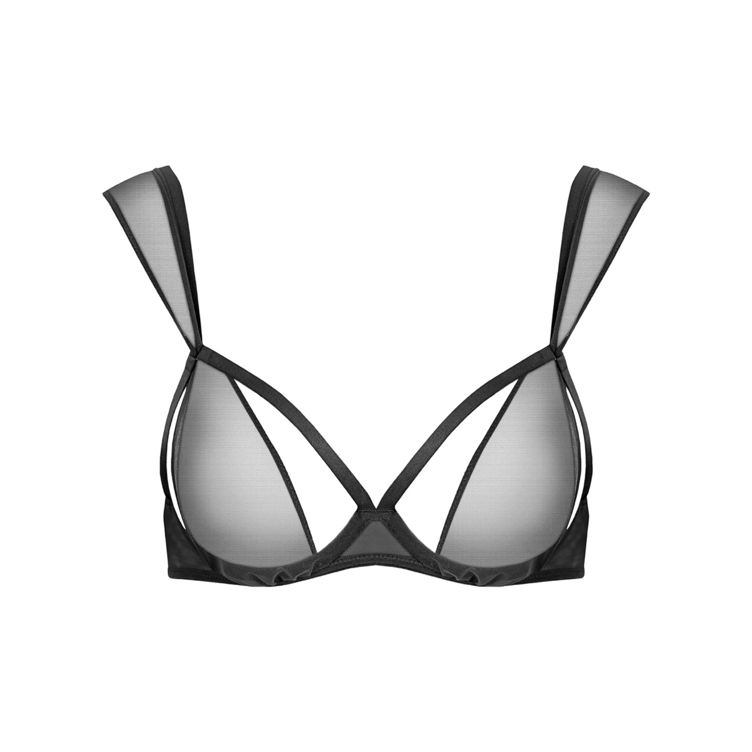 Maison Close Chambre Noire Cupless Bra - Black