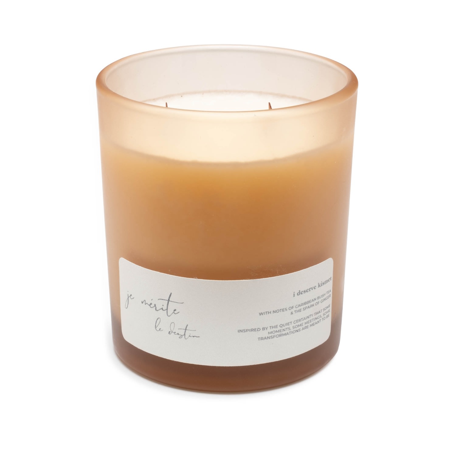Je Mérite (i Deserve) White I Deserve Kismet - Chai & Anise13 oz Candle In Brown