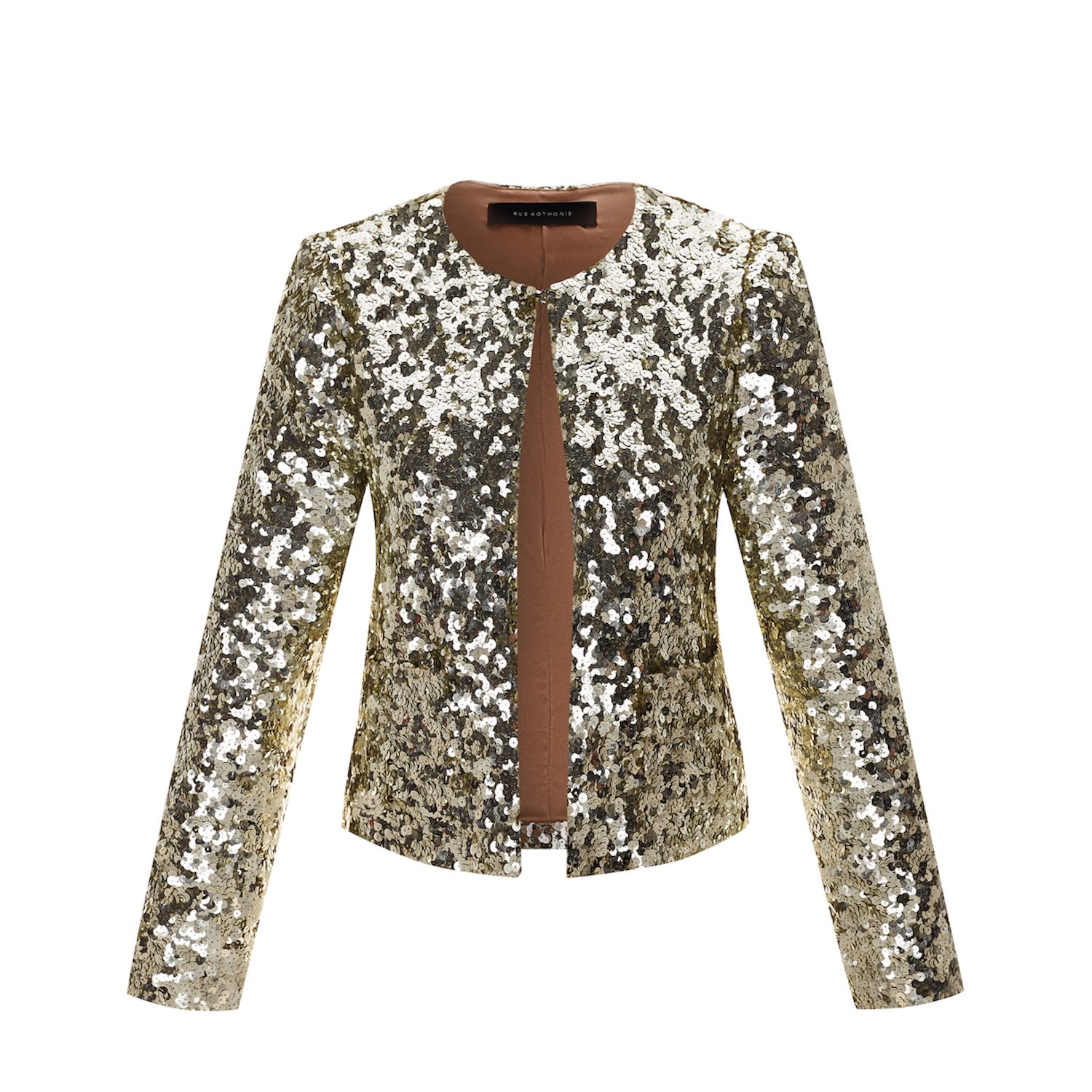 Women’s Gold Gosse Jacket Small Rue Agthonis