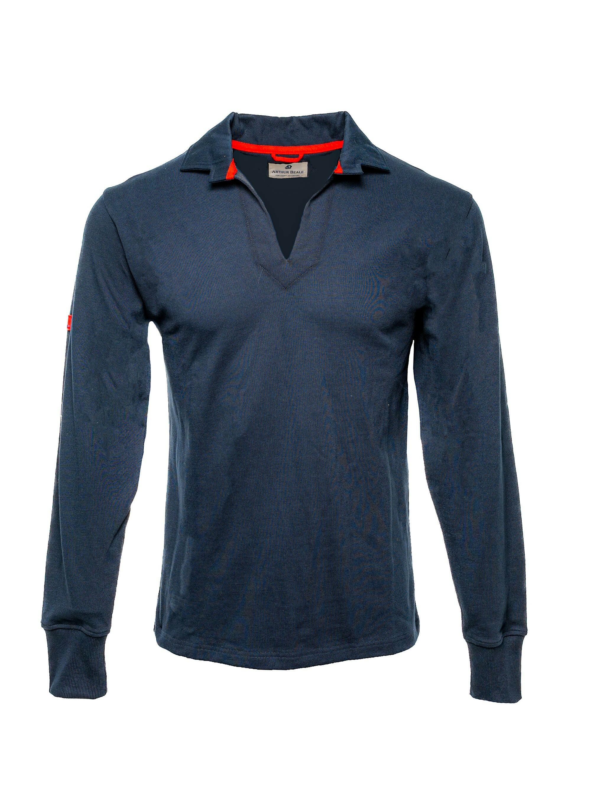 Arthur Beale Men's Blue  Retro Navy Rugby Shirt In Blue