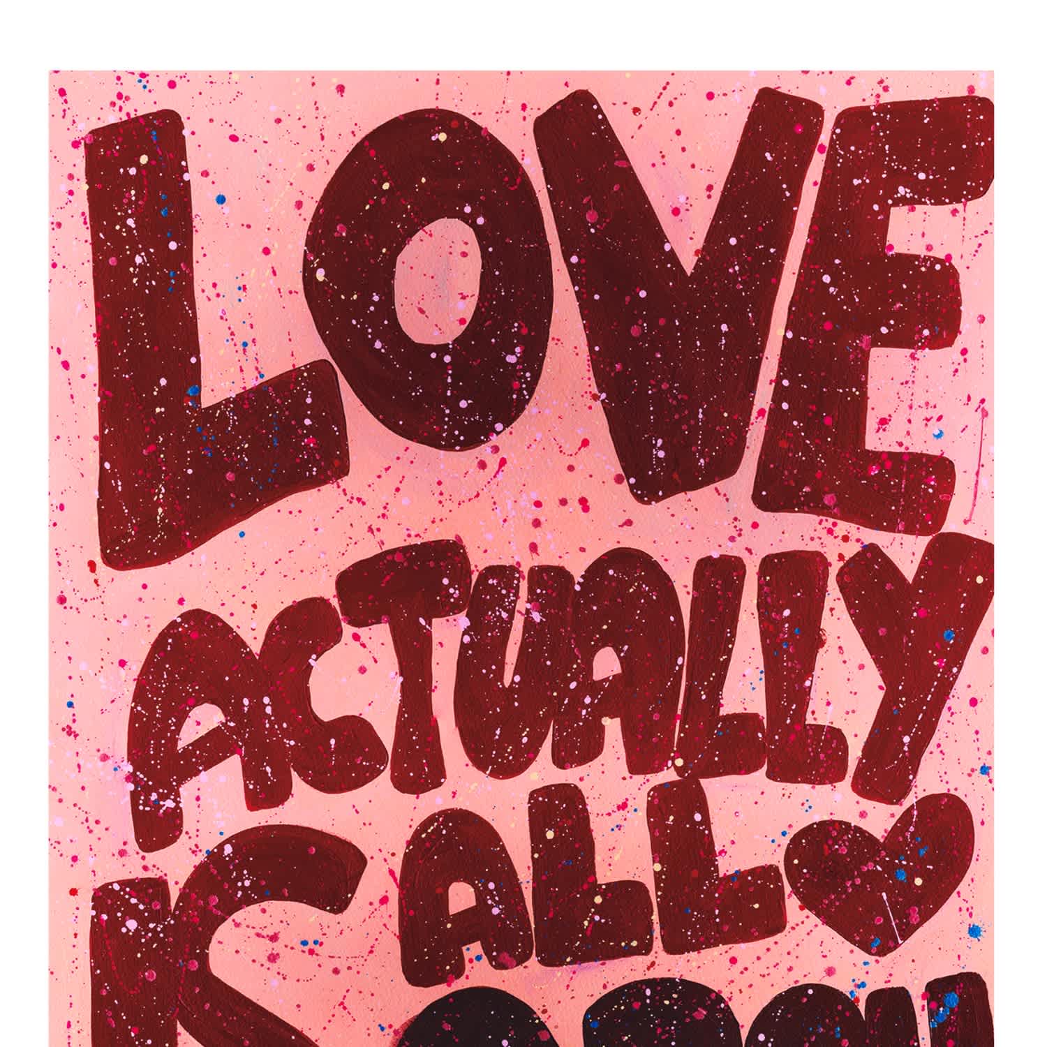 Love Actually Is All Around: Large Abstract Print | Jessica Slack