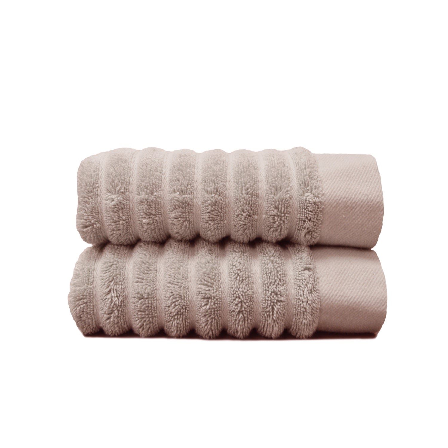Misona Silver Organic Cotton Hand Towel Set - Light Grey In Silver