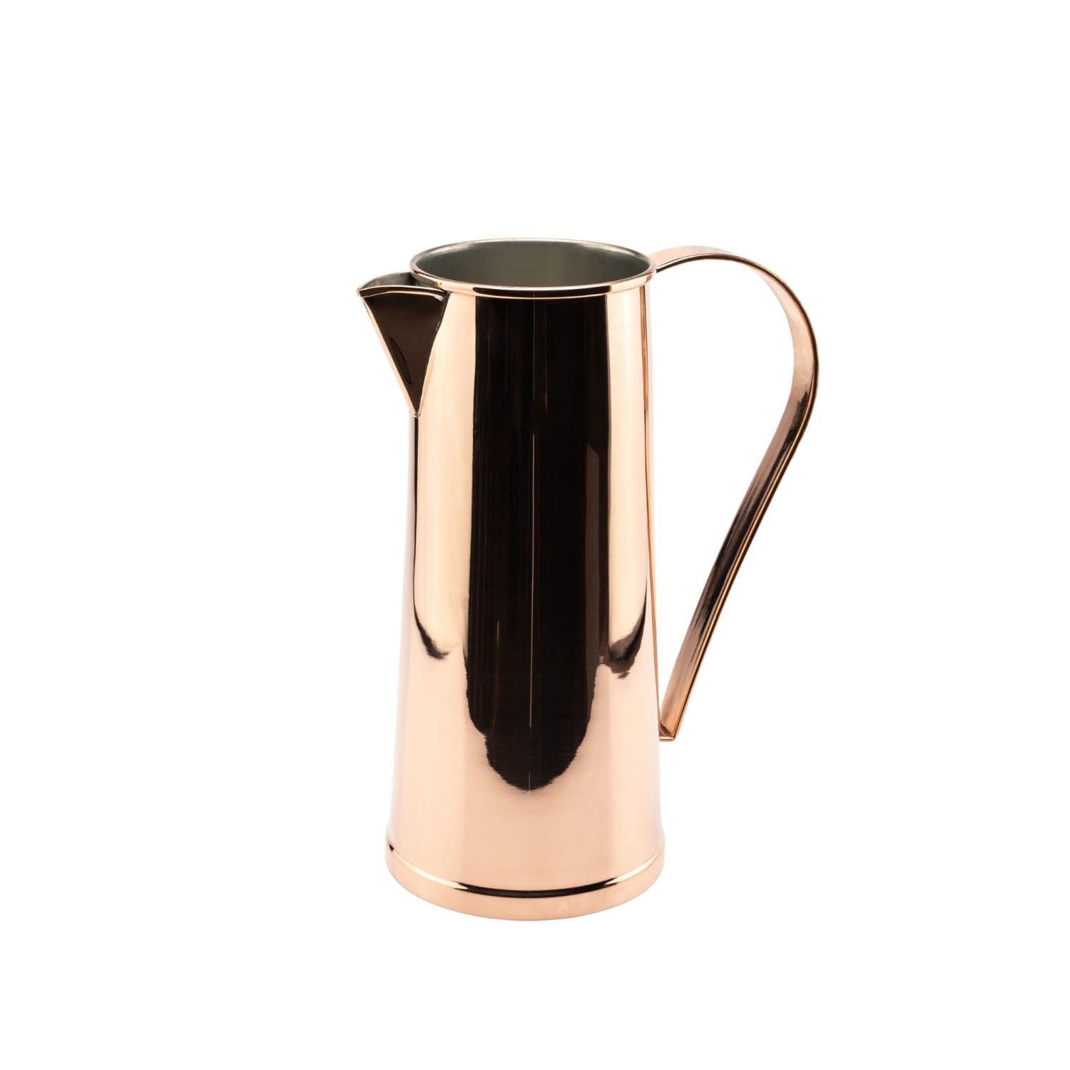 Anatoliacraft Brown Handcrafted Copper Water Pitcher - Ayurvedic Hydration Essential