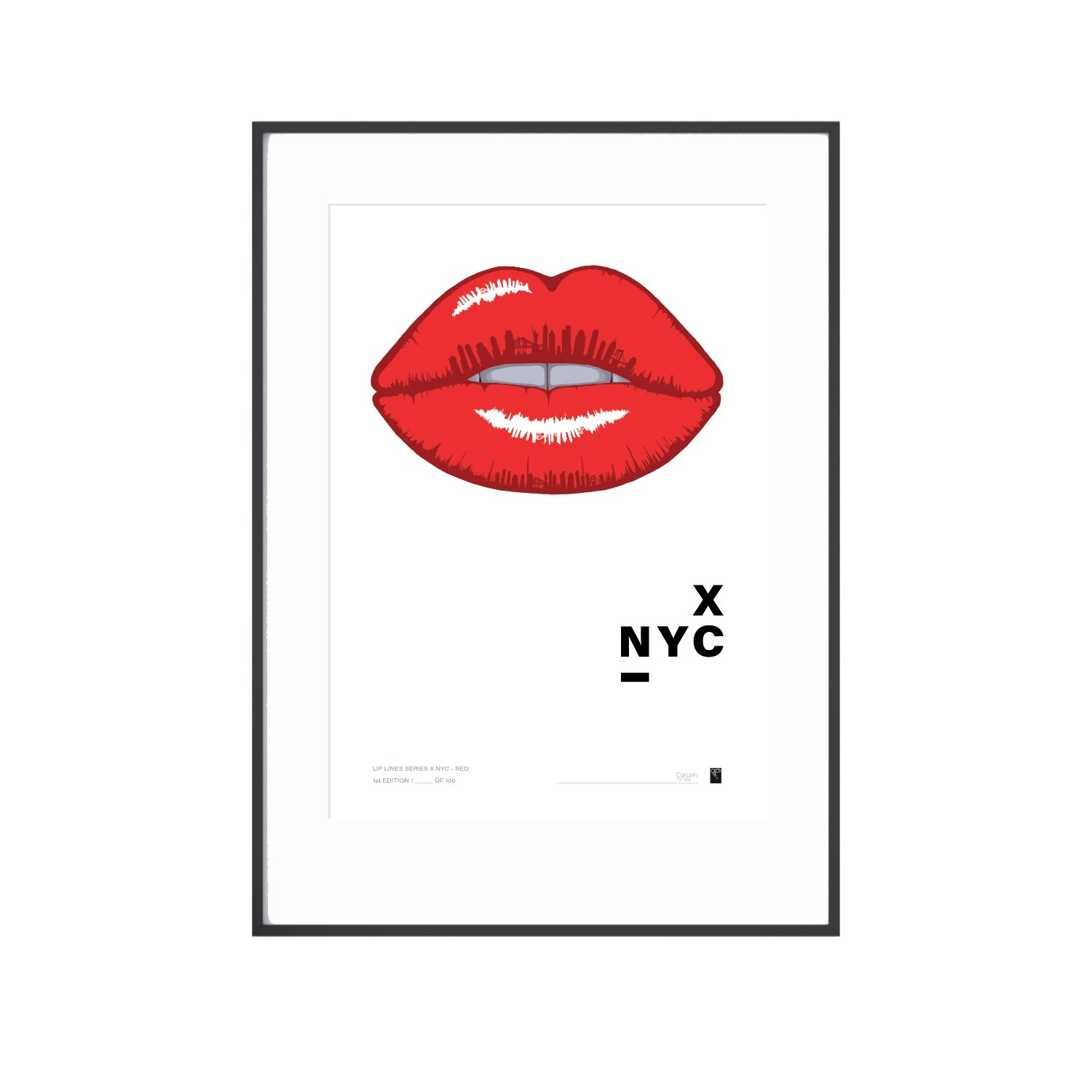 Lip Lines Series X Nyc - Red Print Curiosity Snug